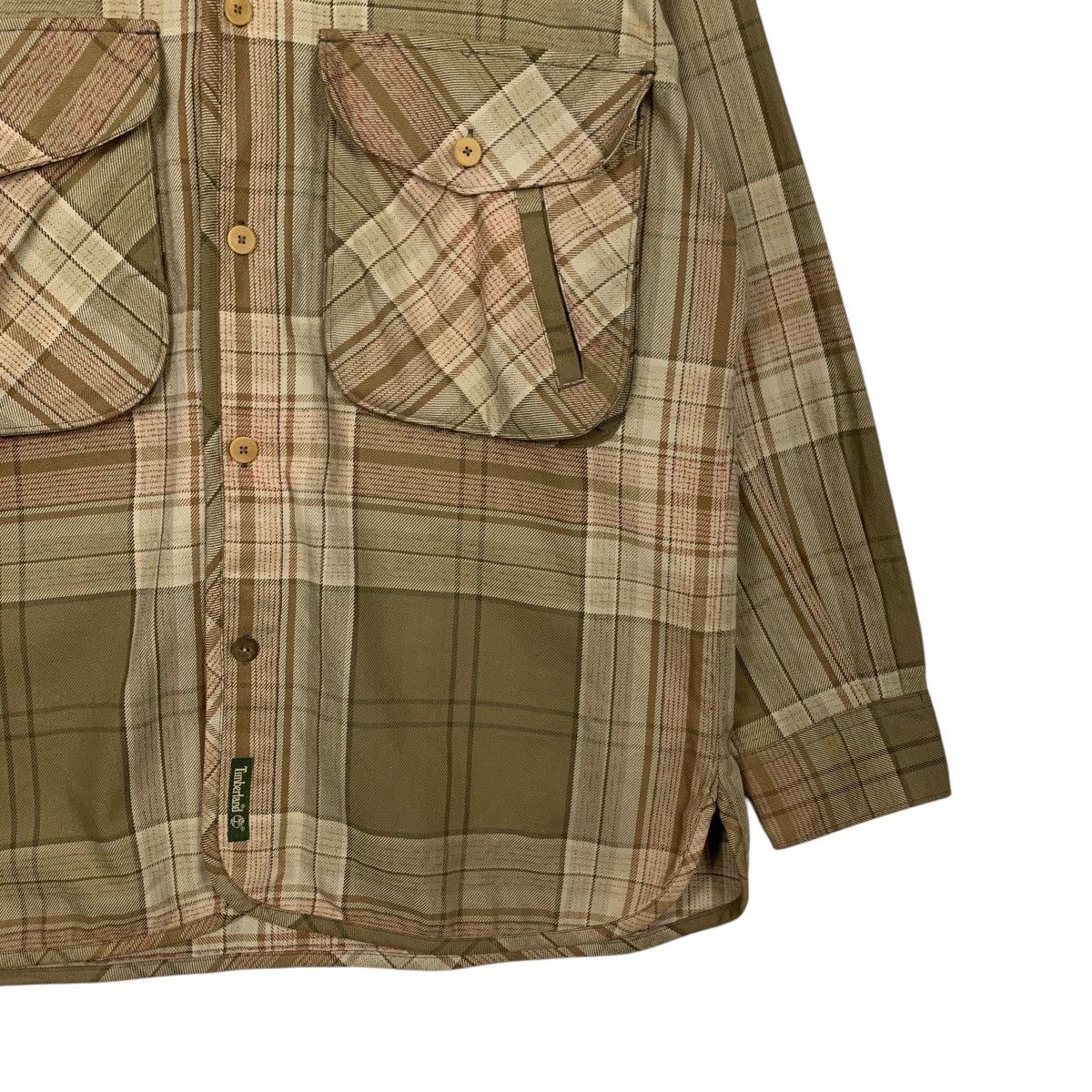 Timberland Vintage 90's TIMBERLAND Checked Flannel Jacket #2588-C117 Size US M / EU 48-50 / 2 - 4 Thumbnail