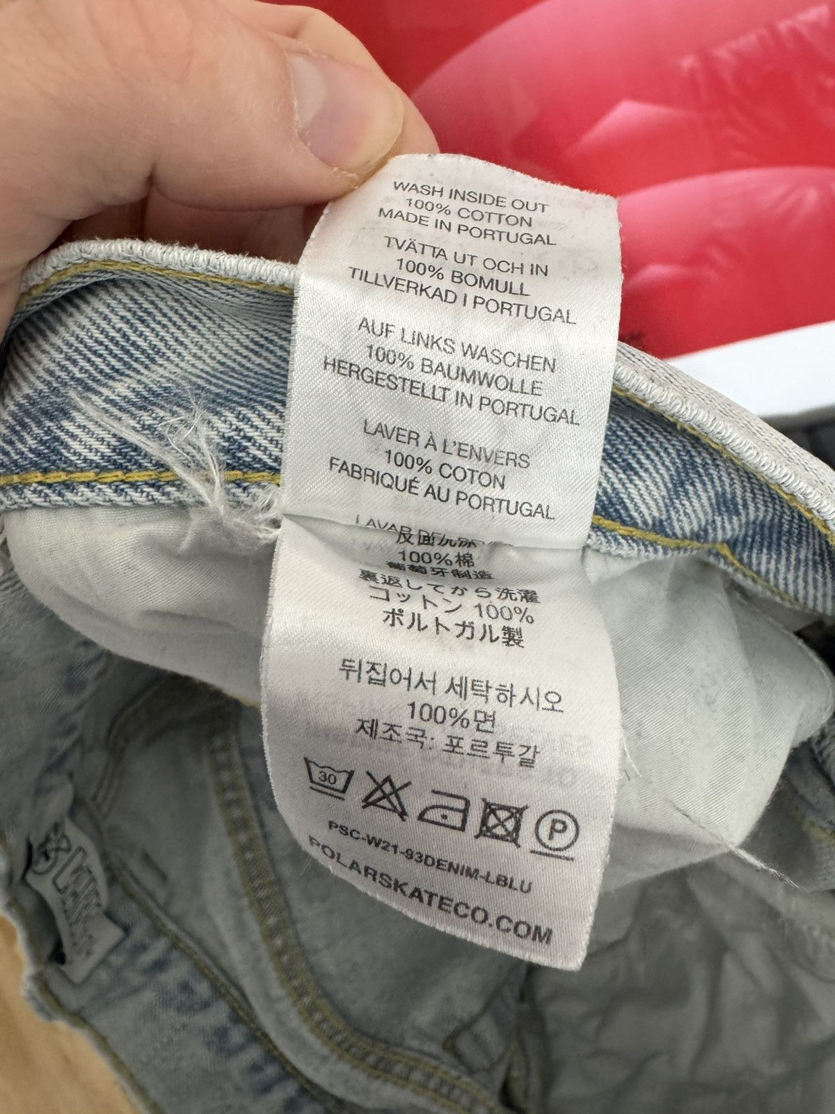 Polar Skate Co. Polar 93 Stonewashed Jeans Skate Denim Regular Baggy Rare Size US 30 / EU 46 - 7 Thumbnail