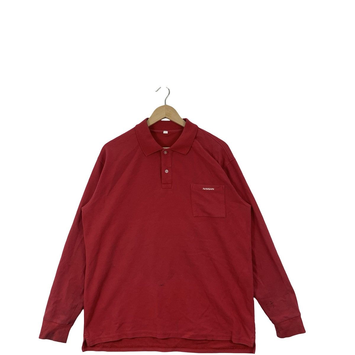 Nissan Vintage NISSAN RACING TEAM TRD Motorsport Polo Tee Shirt Size US XXL / EU 58 / 5 - 4 Thumbnail