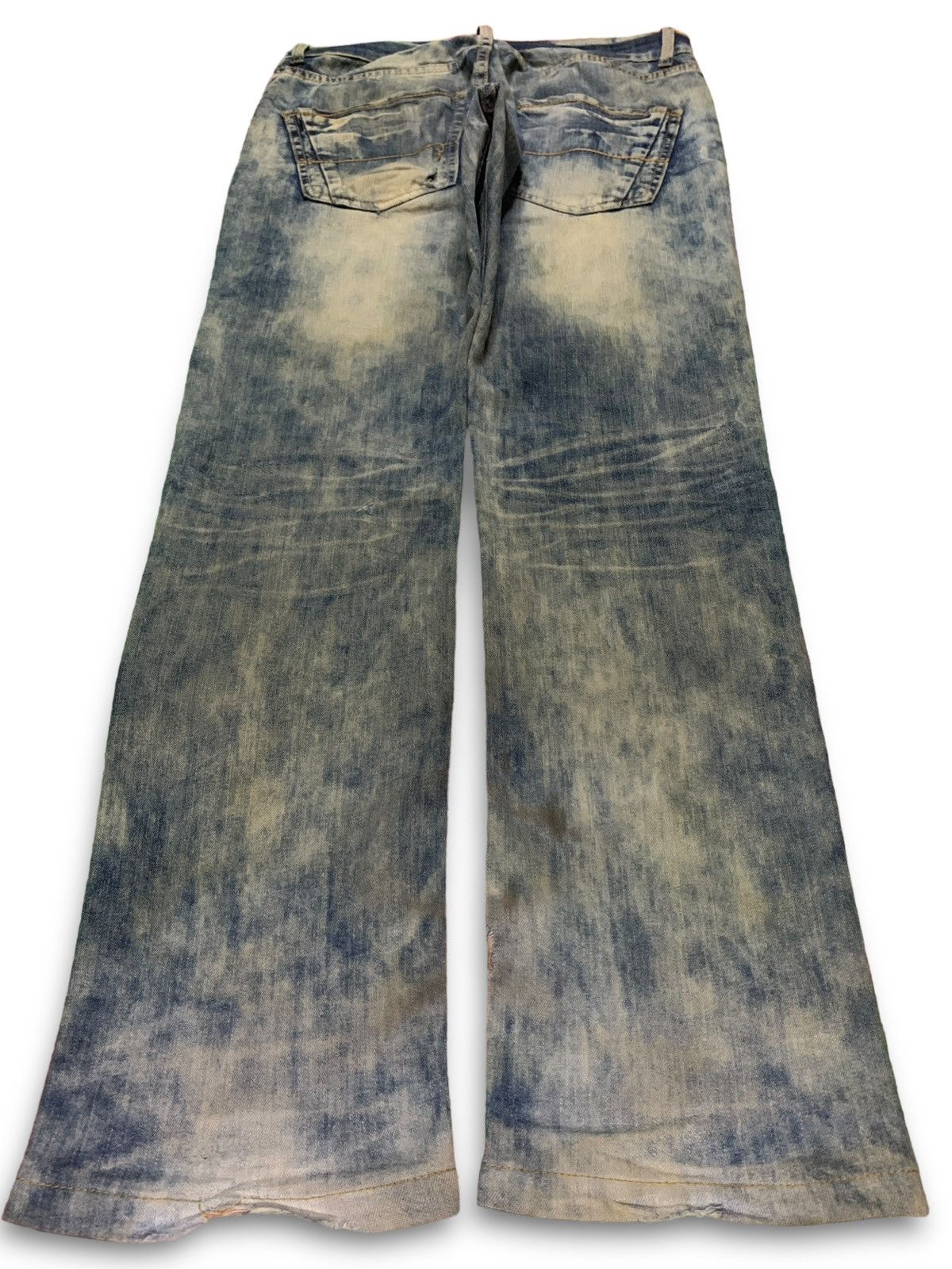 Japanese Brand Vintage Japanese Brand Rusty Wash Distressed Bleach Jeans Size US 32 / EU 48 - 2 Thumbnail