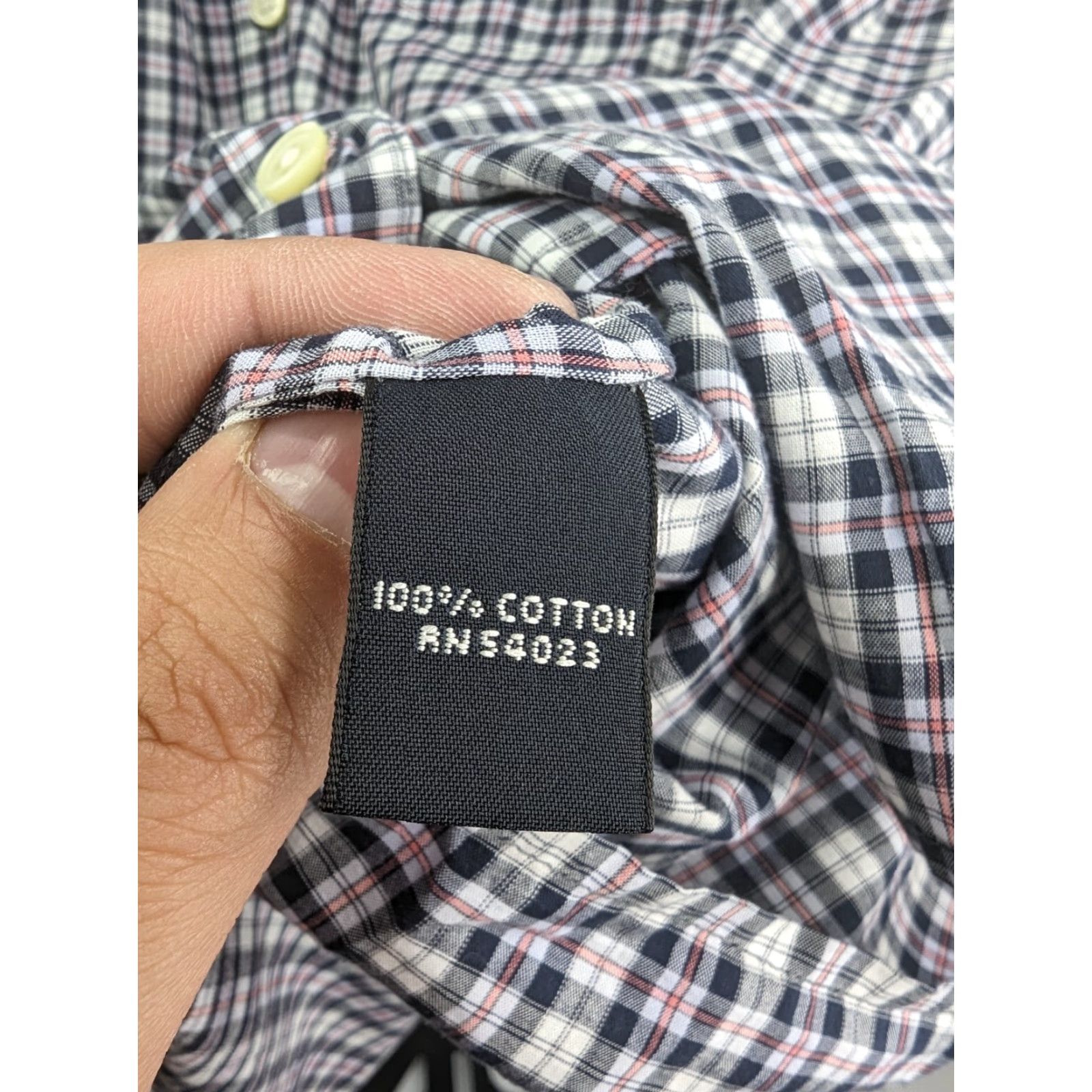 Banana Republic Banana Republic True Navy Plaid Button-Up Shirt Women XL Pockets 416018 Size XL / US 12-14 / IT 48-50 - 6 Thumbnail