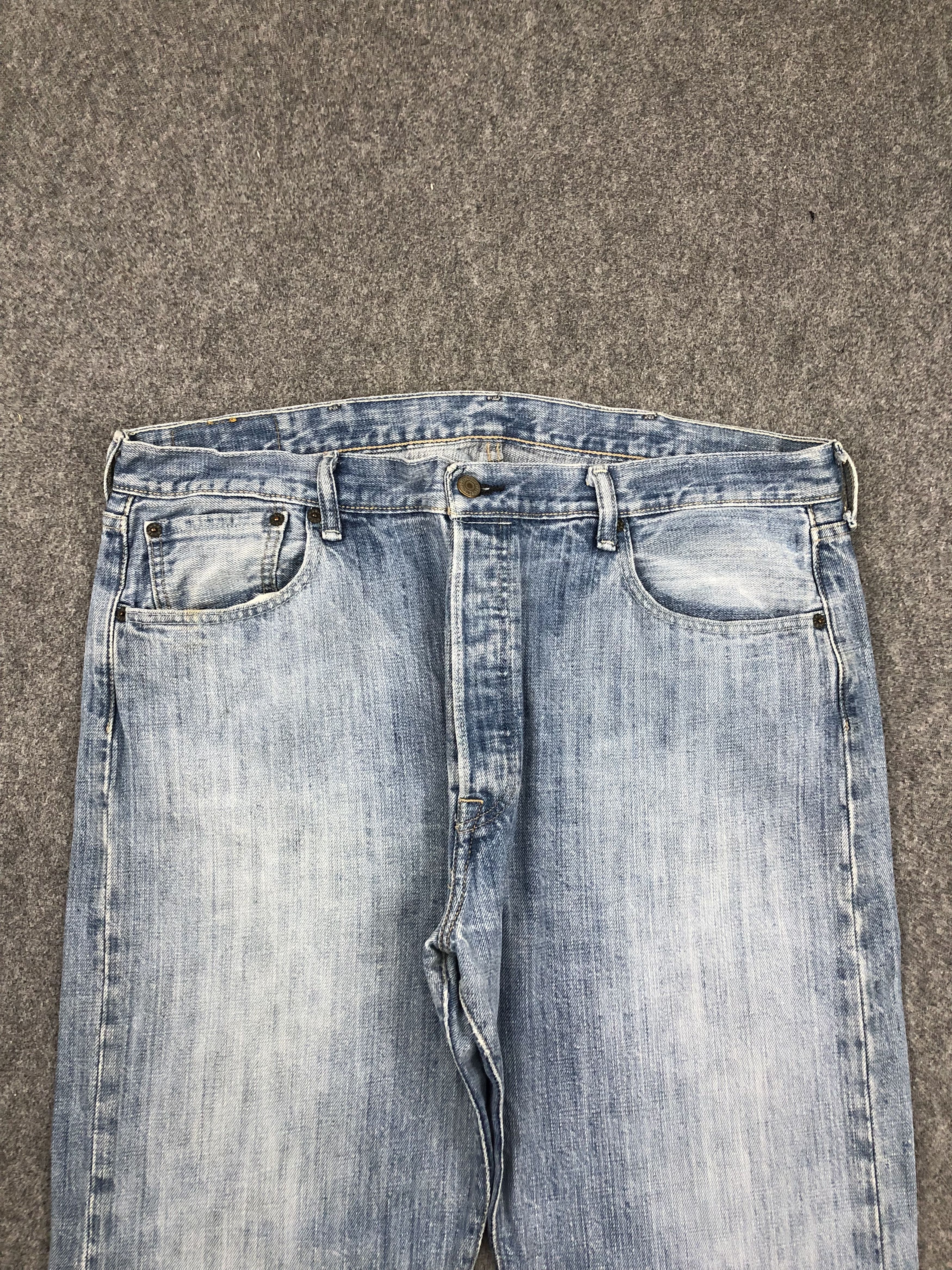 Levi's Vintage Levis 501 Faded Blue Jeans DPP0225 Size US 38 / EU 54 - 2 Thumbnail
