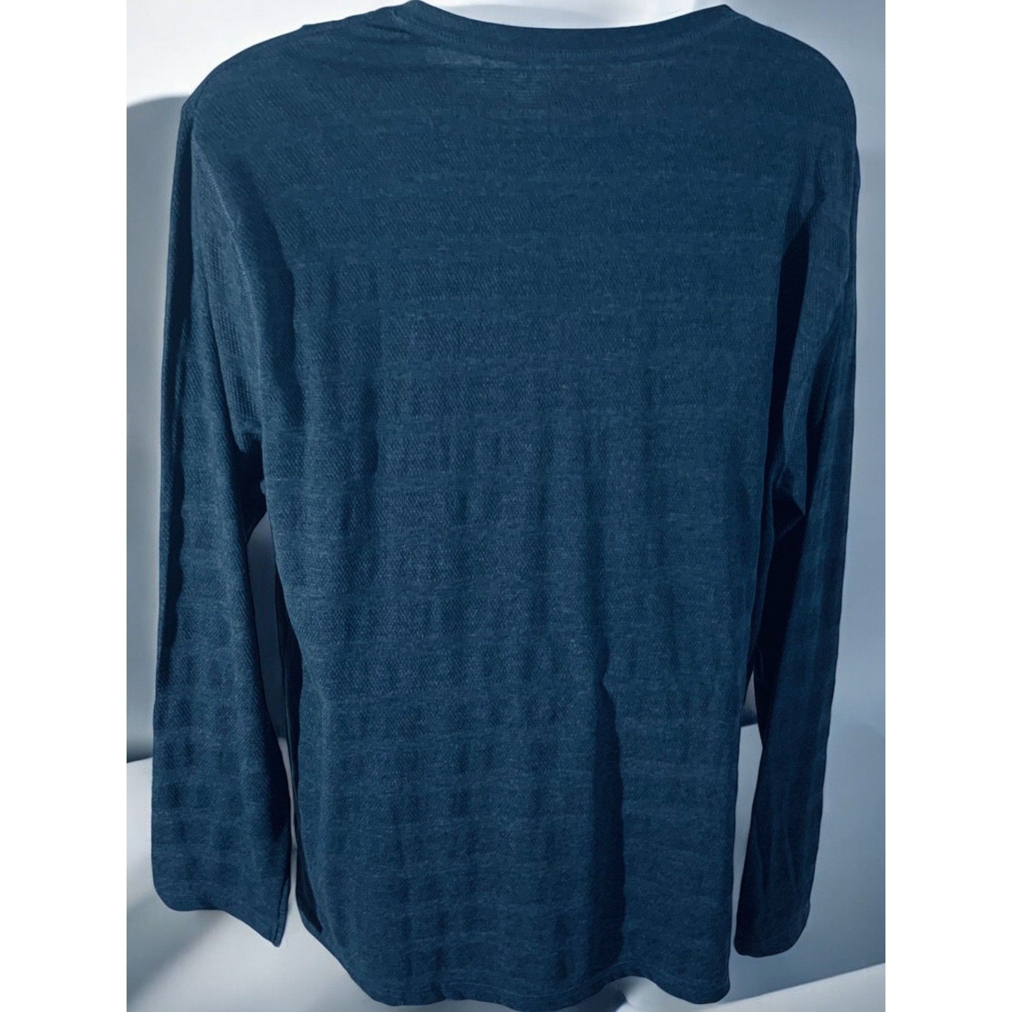 Designer PX Clothing Harper Long Sleeve Henley Navy NEW 2XL Size US XXL / EU 58 / 5 - 5 Thumbnail