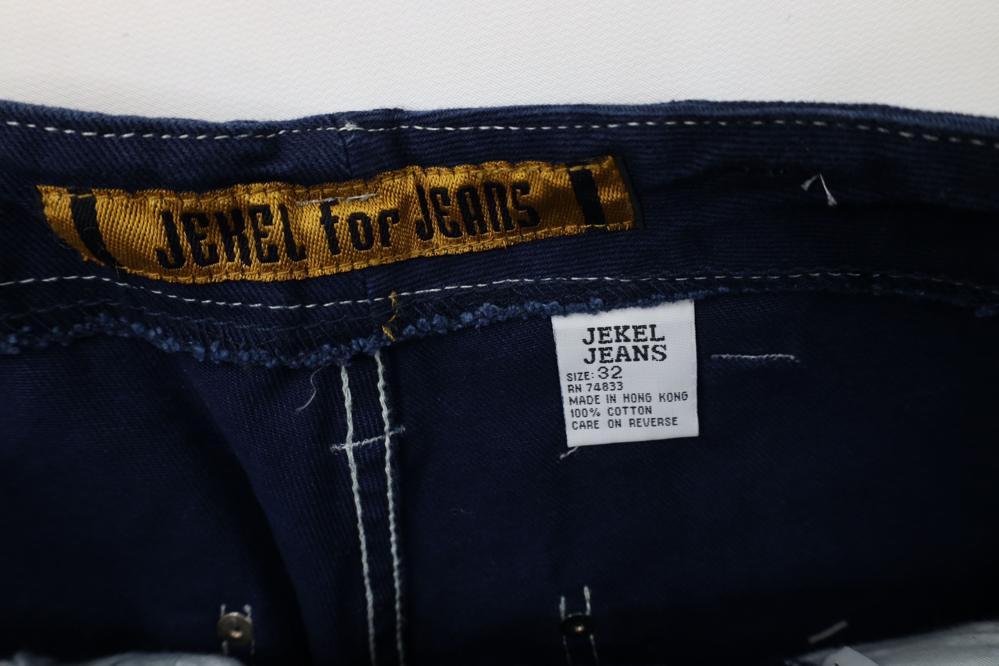 Vintage Deadstock Vintage 90s Streetwear Pocket Wide Leg Jeans Blue Size US 30 / EU 46 - 10 Thumbnail