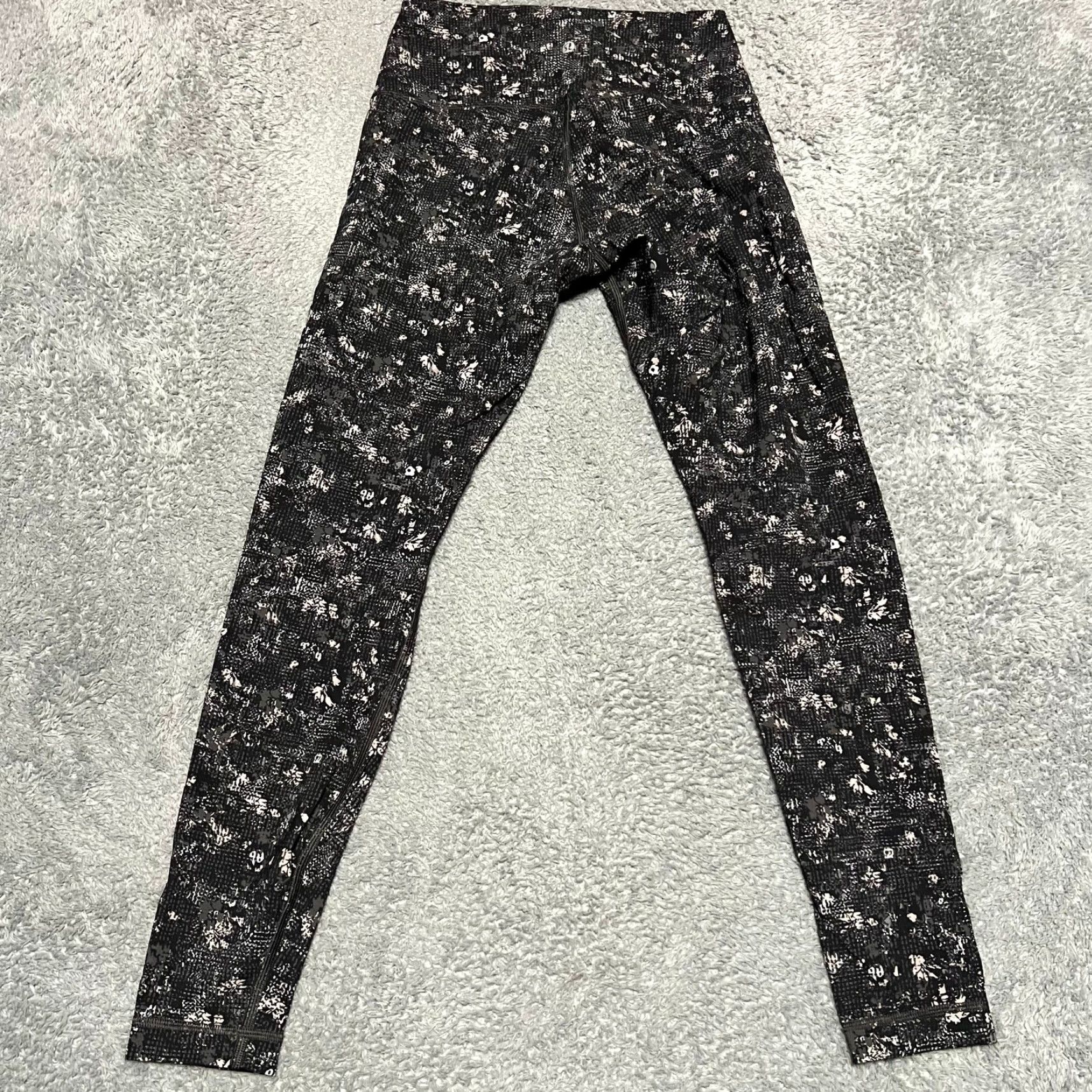 Lululemon Lululemon Leggings Wunder Under 8 Womens 27” Black Patterned Pants Regular Ankle Womens Size 30" / US 8 / IT 44 - 3 Thumbnail