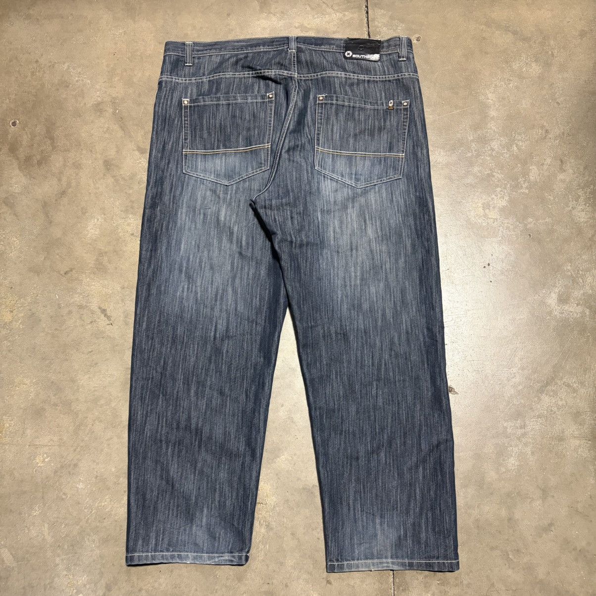 Southpole Vintage SouthPole Baggy Denim Jeans Wide Leg Skater Y2K 48 Size US 44 / EU 60 - 9 Thumbnail