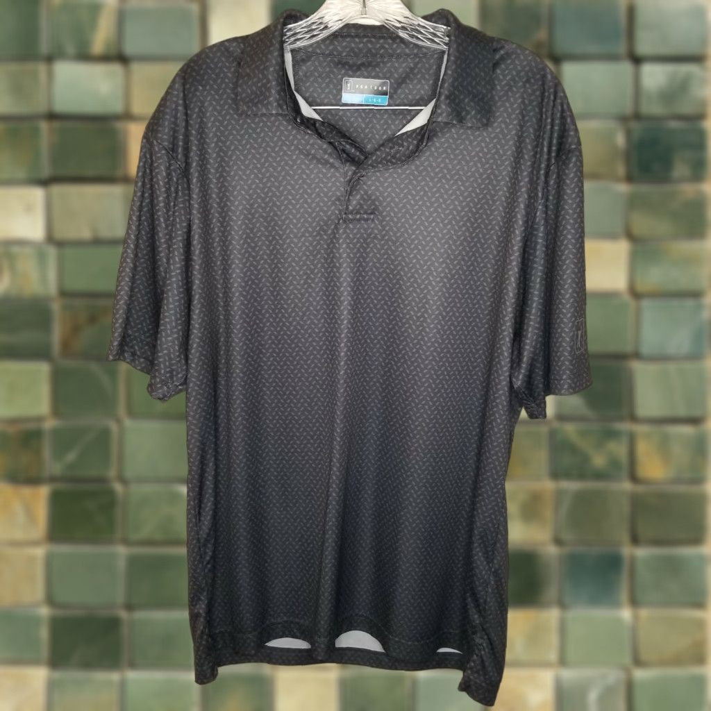 PGA Tour VINTAGE? No. PGA TOUR Polo Shirt Black Short Sleeve Men L Size Adult Black, Polo Shirt, PGA TOUR, Mens, Size L, Short Sleeve, Black, Golf Gift Size US L / EU 52-54 / 3 - 1 Thumbnail