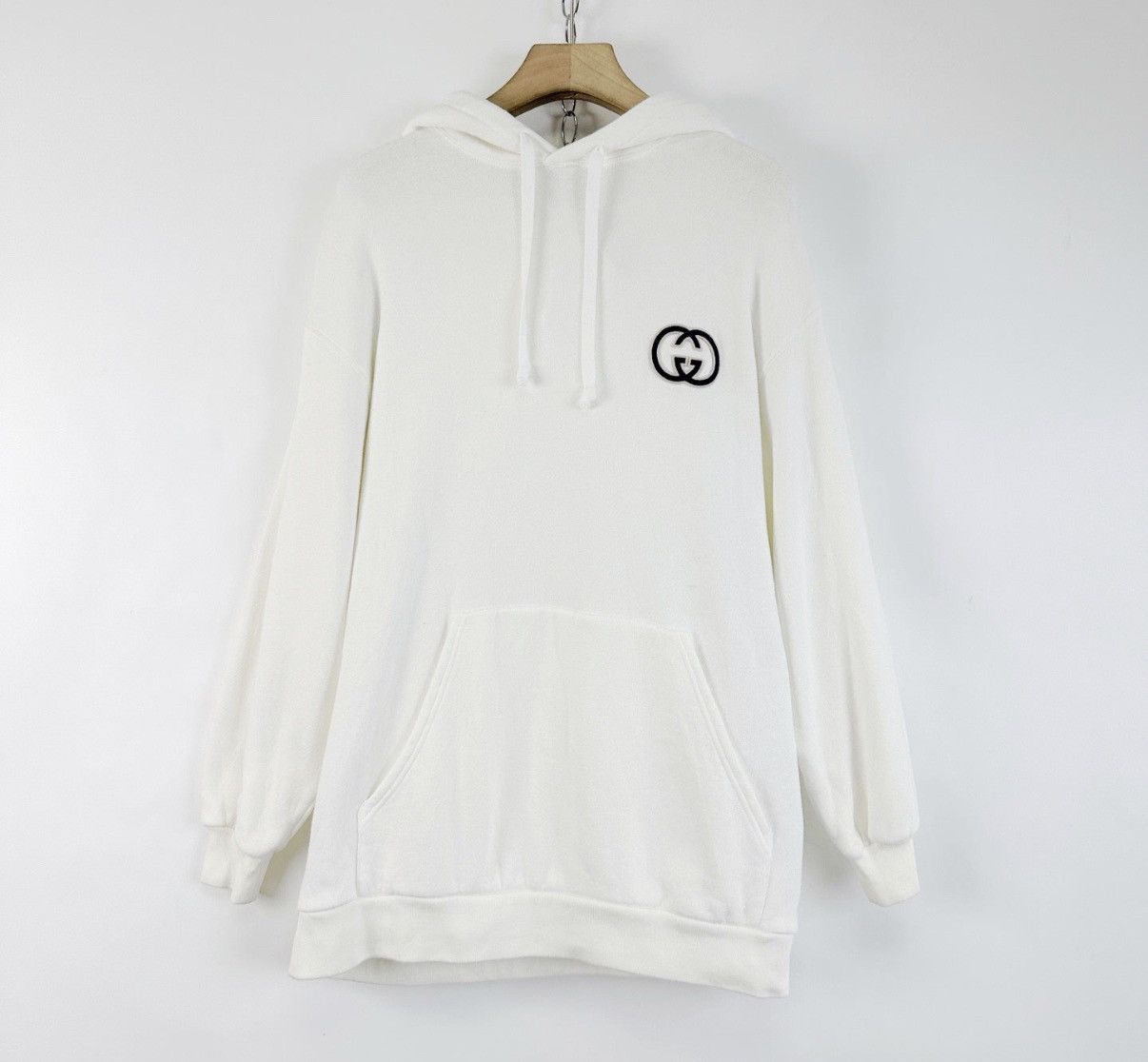 Gucci Gucci Chest Double G Embroidered Logo Hooded Sweatshirt K12 Size XXS / US 00 / IT 34 - 1 Thumbnail