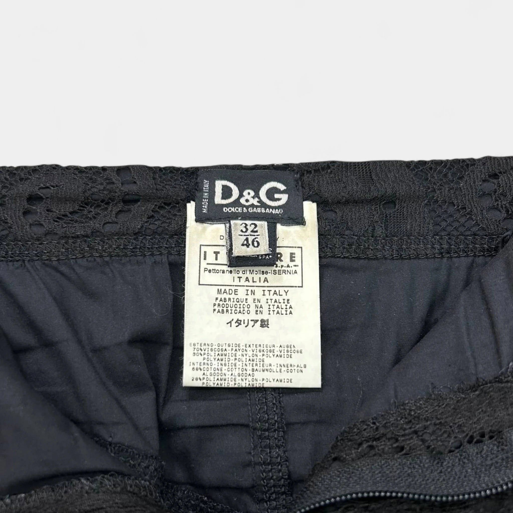 Dolce & Gabbana Dolce & Gabbana Black Venecian Lace Pencil Skirt Size 32" / US 10 / IT 46 - 3 Thumbnail