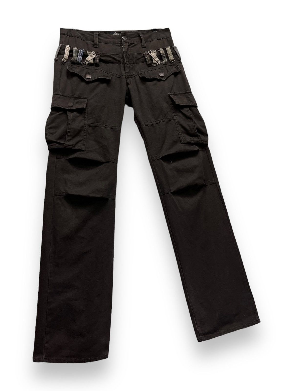 Japanese Brand DOMINATE Japanese Handcrafted Double Waist Bush Cargo Pants Size US 31 - 4 Thumbnail