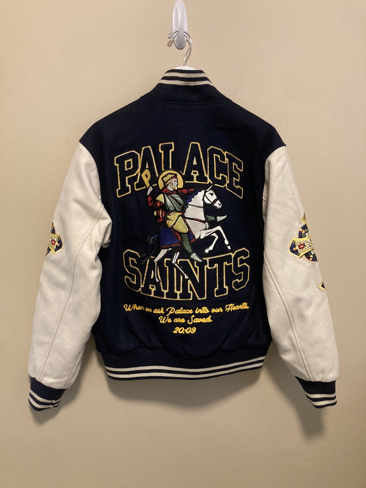 Palace Palace 2024SS Saint varsity jacket size M navy brand new Size US M / EU 48-50 / 2 - 9 Thumbnail