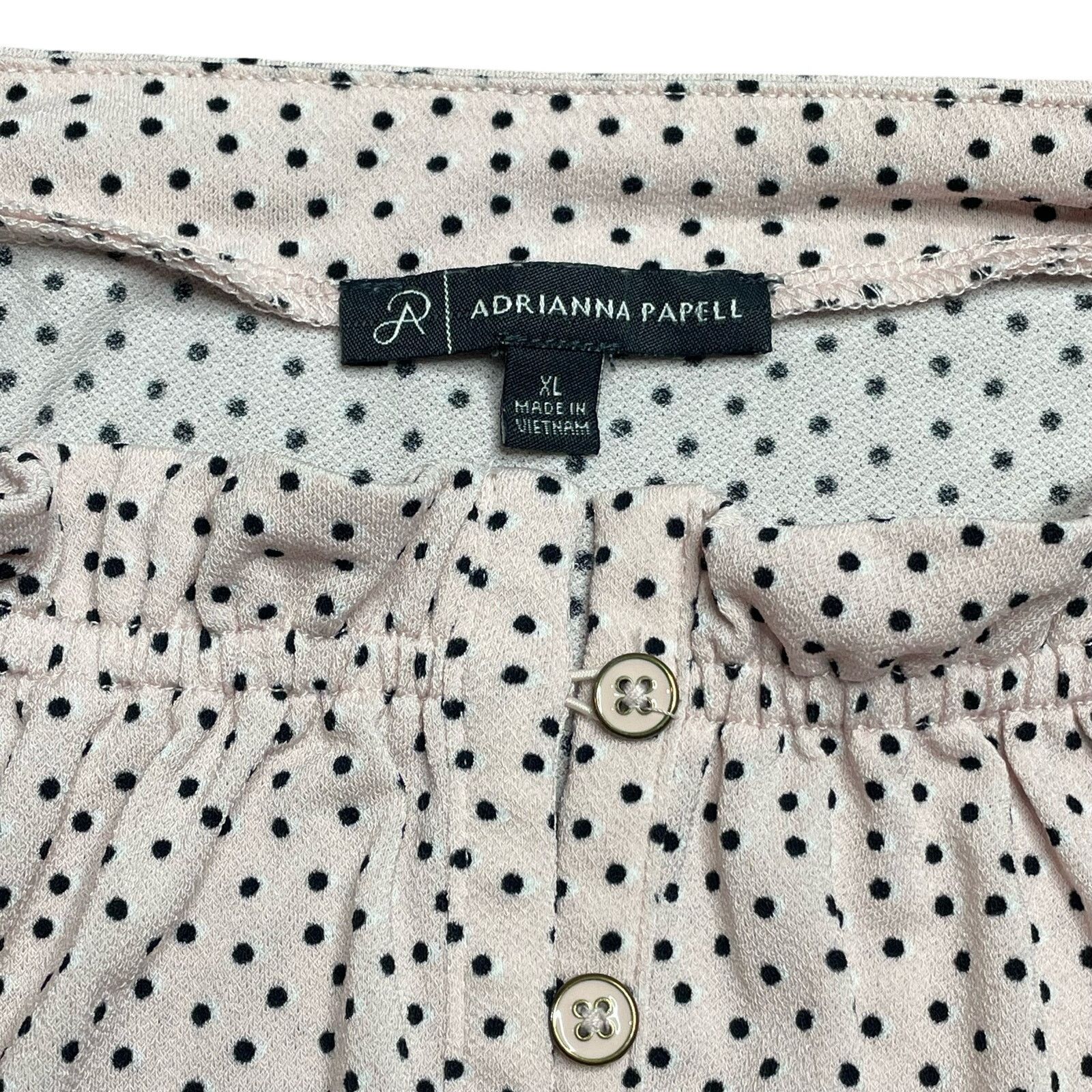 Adrianna Papell NWOT Adrianna Papell Polka Dot Blouse Size XL / US 12-14 / IT 48-50 - 8 Thumbnail