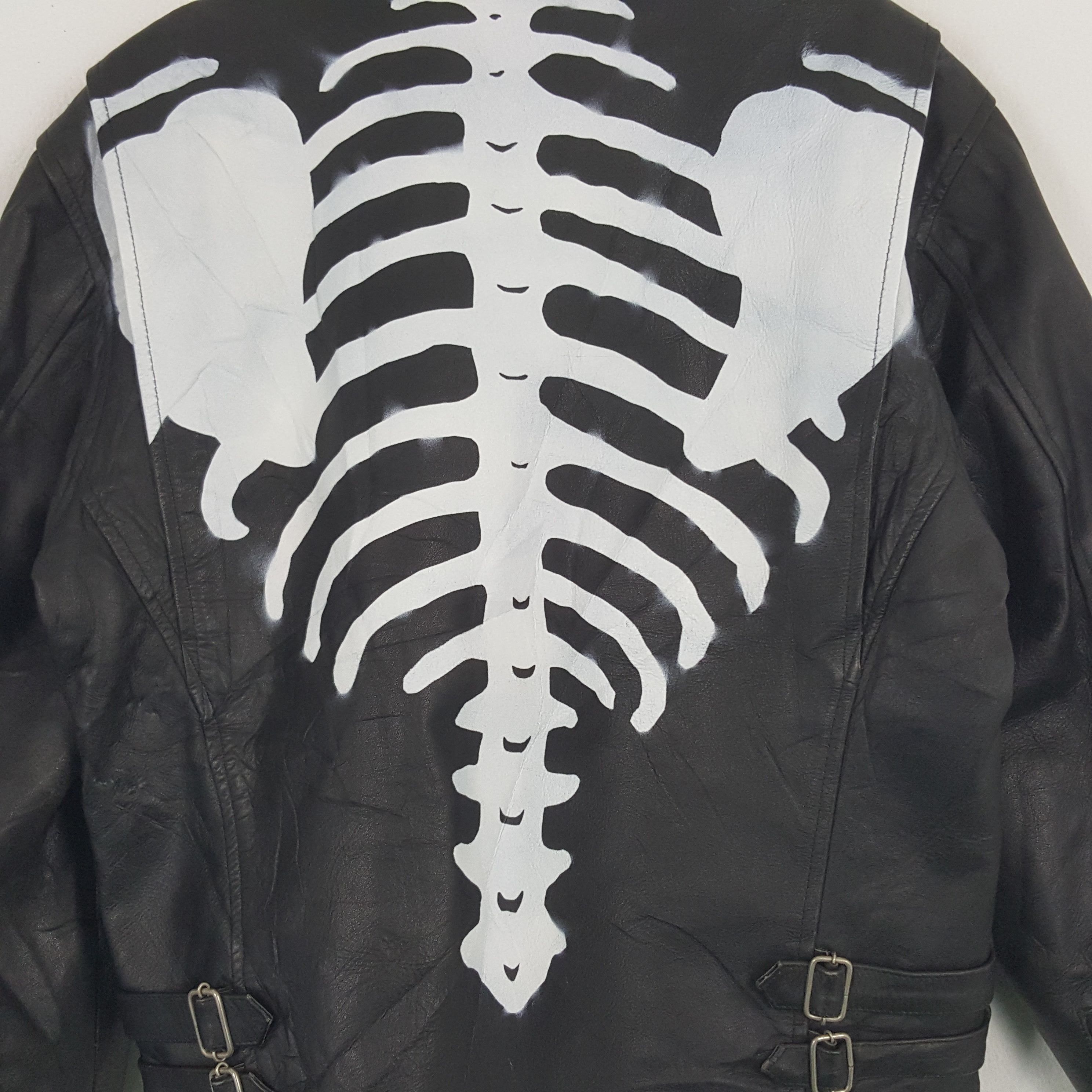 If Six Was Nine Vintage American Hostalgia Custom Skeleton Leather Jacket Size US L / EU 52-54 / 3 - 2 Thumbnail