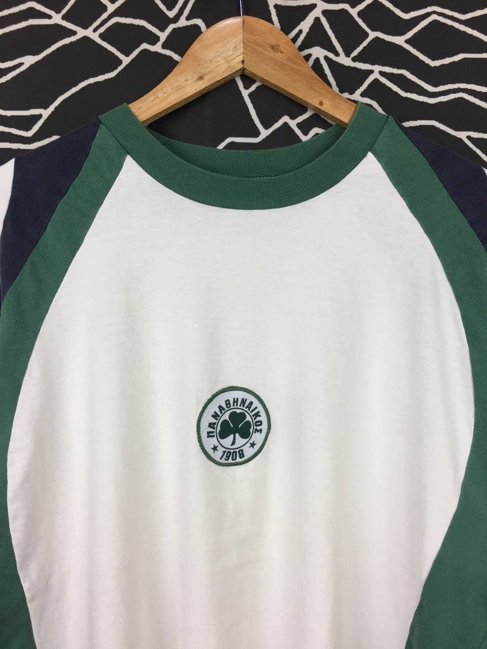 Vintage Vtg Authentic Line Panathinaikos Football Club Logo Tee Size US M / EU 48-50 / 2 - 3 Thumbnail