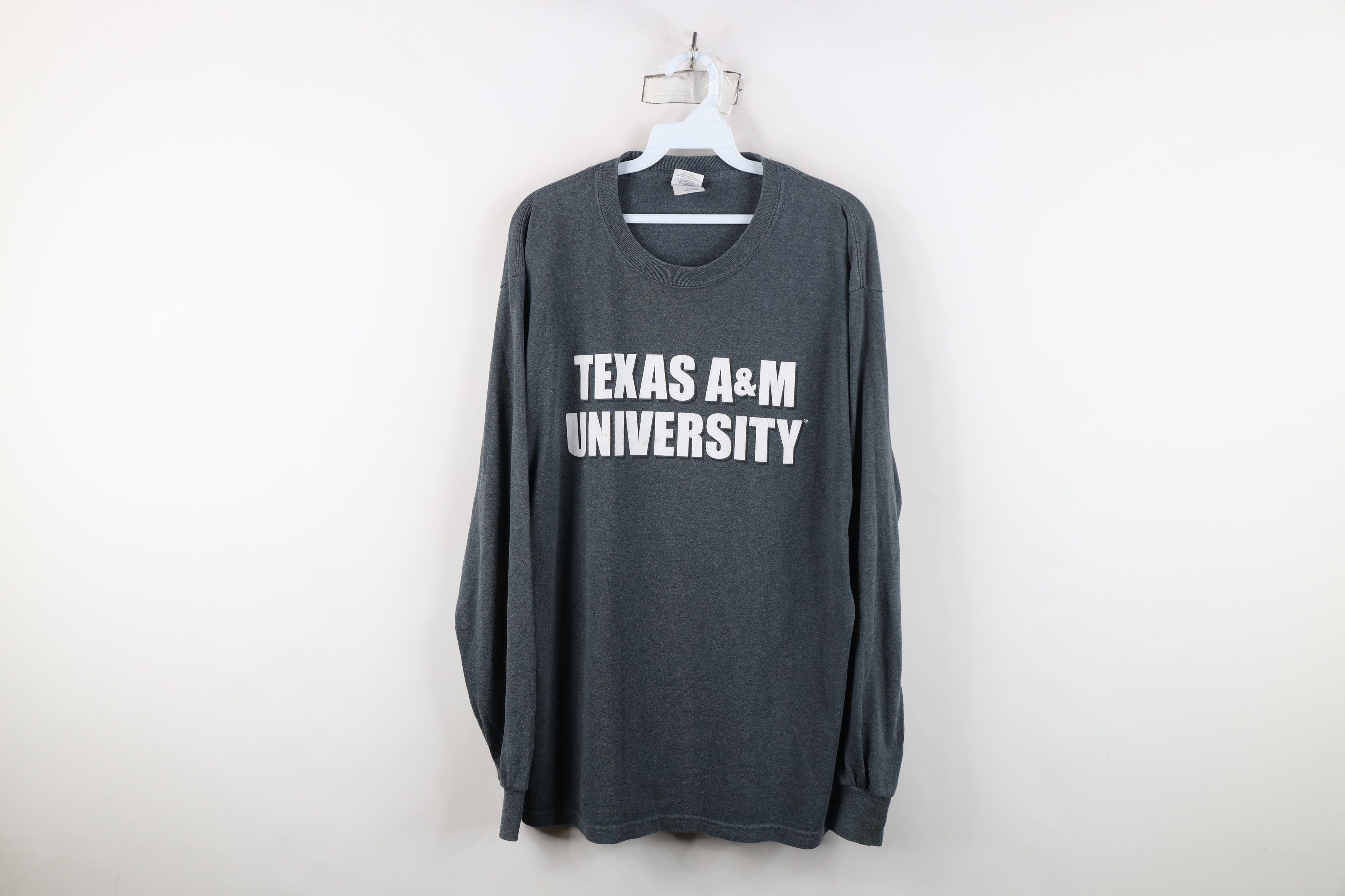 Vintage Vintage Spell Texas A&M University Long Sleeve T-Shirt Gray Size US L / EU 52-54 / 3 - 1 Thumbnail