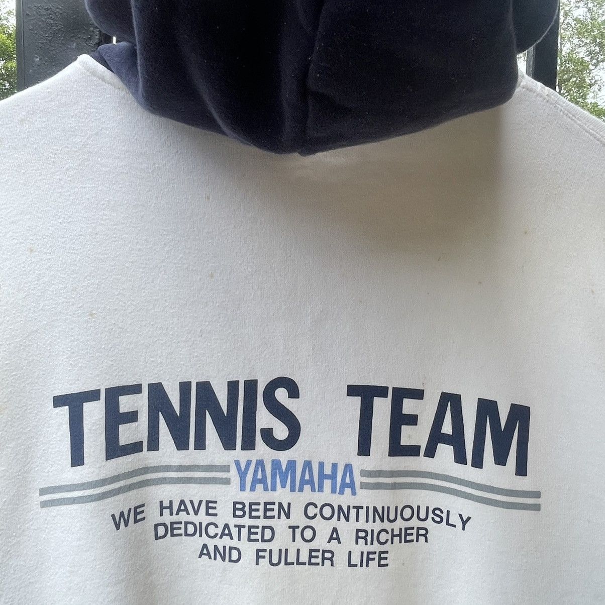 Yamaha 🔥🇯🇵80s Yamaha Team Big Spellout Half Zipper Pullover Hoodie Size US M / EU 48-50 / 2 - 2 Thumbnail