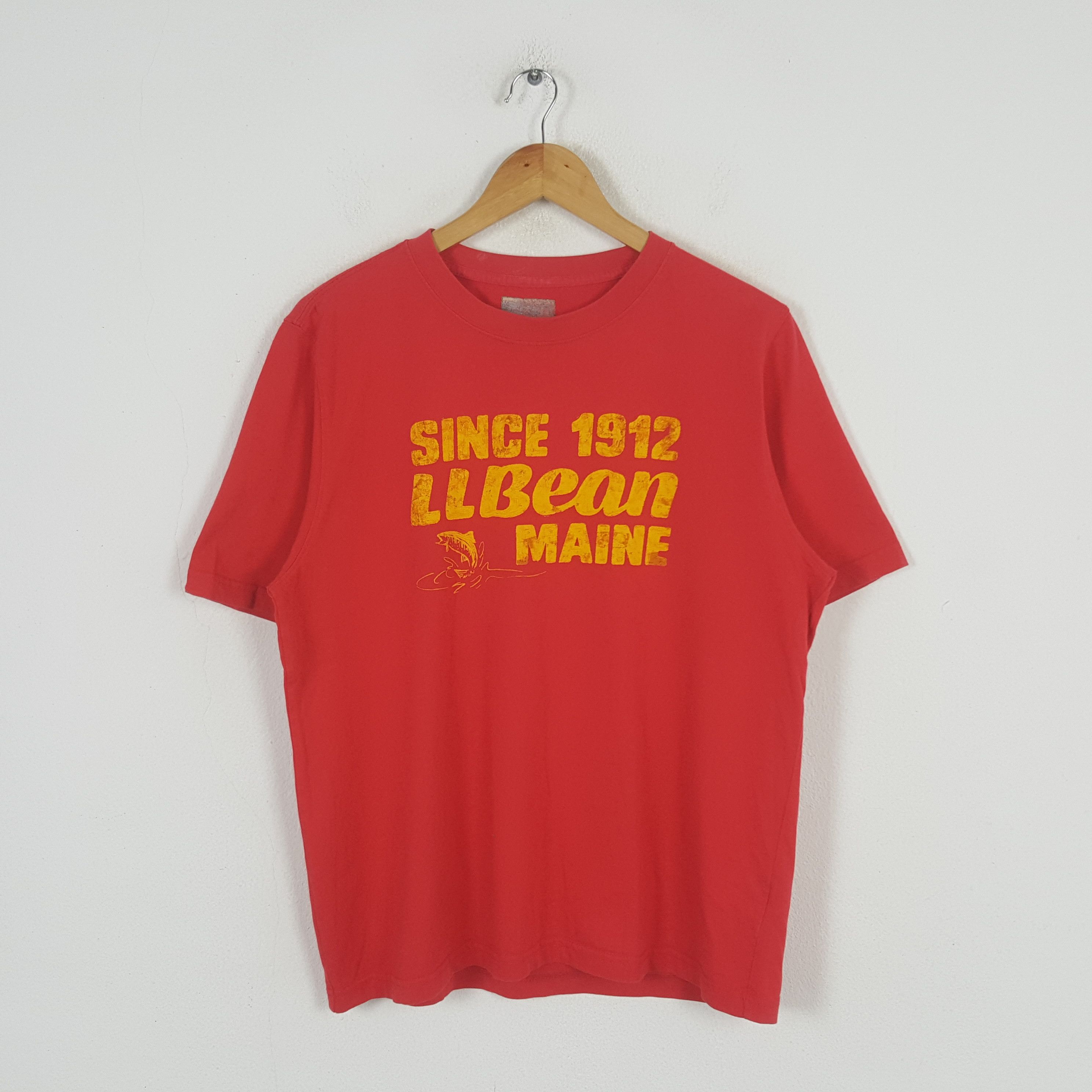 L.L. Bean × Vintage Vintage 1912 L.L. Bean Maine Outdoor Tshirt Size US L / EU 52-54 / 3 - 1 Thumbnail