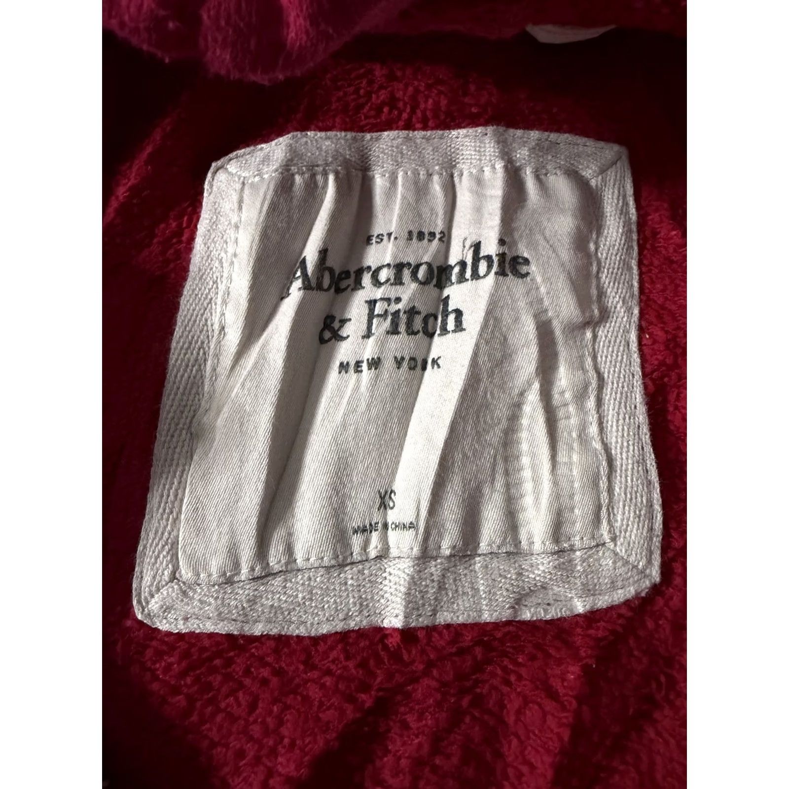Abercrombie & Fitch Abercrombie & Fitch Hoodie Womens XS Pink Full Zip New York A&F Logo Sweatshirt Size XS / US 0-2 / IT 36-38 - 6 Thumbnail
