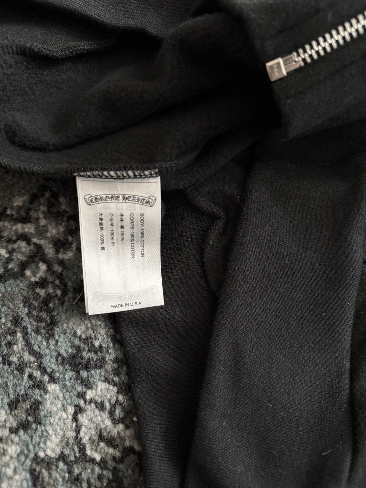 Chrome Hearts Chrome Hearts Vertical Logo Hoodie Black Size US XS / EU 42 / 0 - 6 Thumbnail