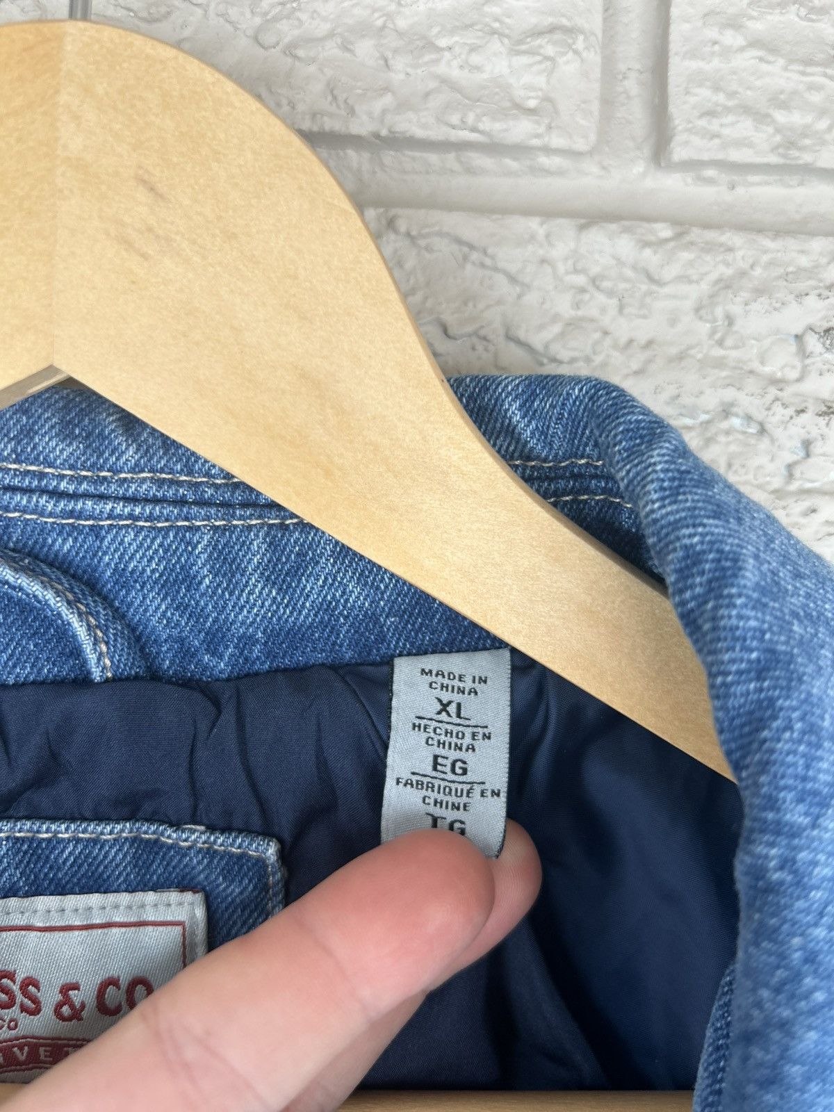 Levi's Levis Denim Bomber Jacket Size US XL / EU 56 / 4 - 12 Thumbnail