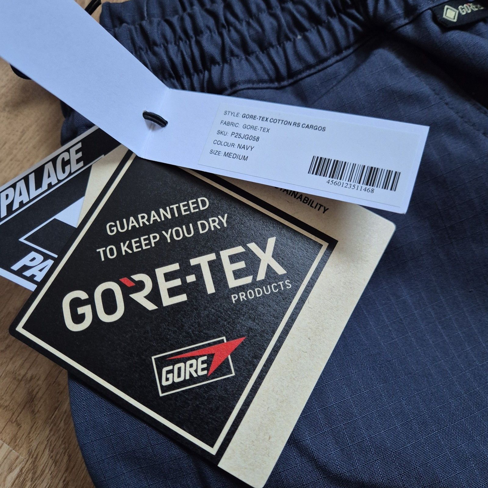 Palace Palace Goretex Cotton RS Cargo Pant Navy Medium FW23 Size US 32 / EU 48 - 5 Thumbnail