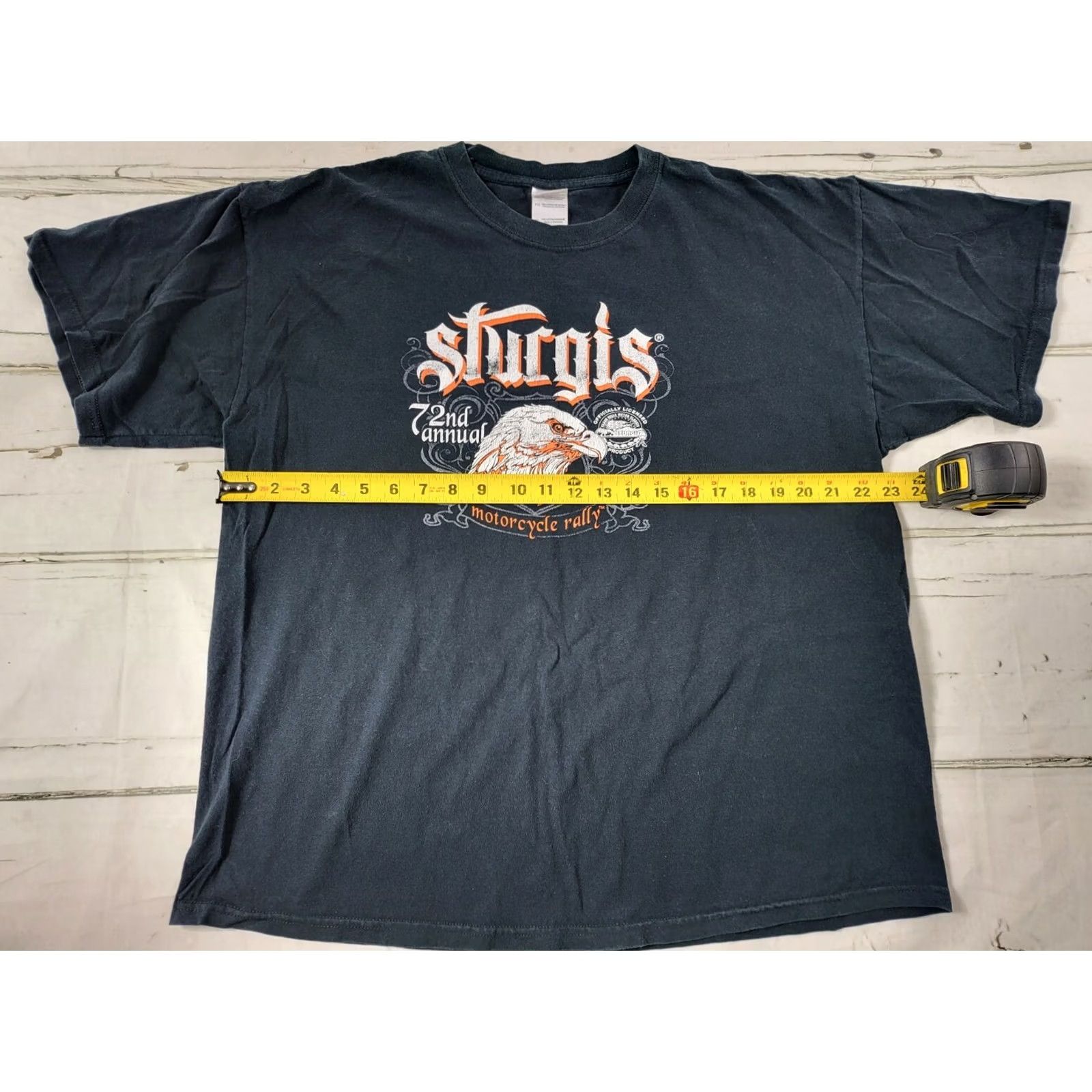 Gildan VINTAGE 72nd Annual 2012 Sturgis Motorcycle Rally Black Short Sleeve T-Shirt Mens XL Size US XL / EU 56 / 4 - 3 Thumbnail