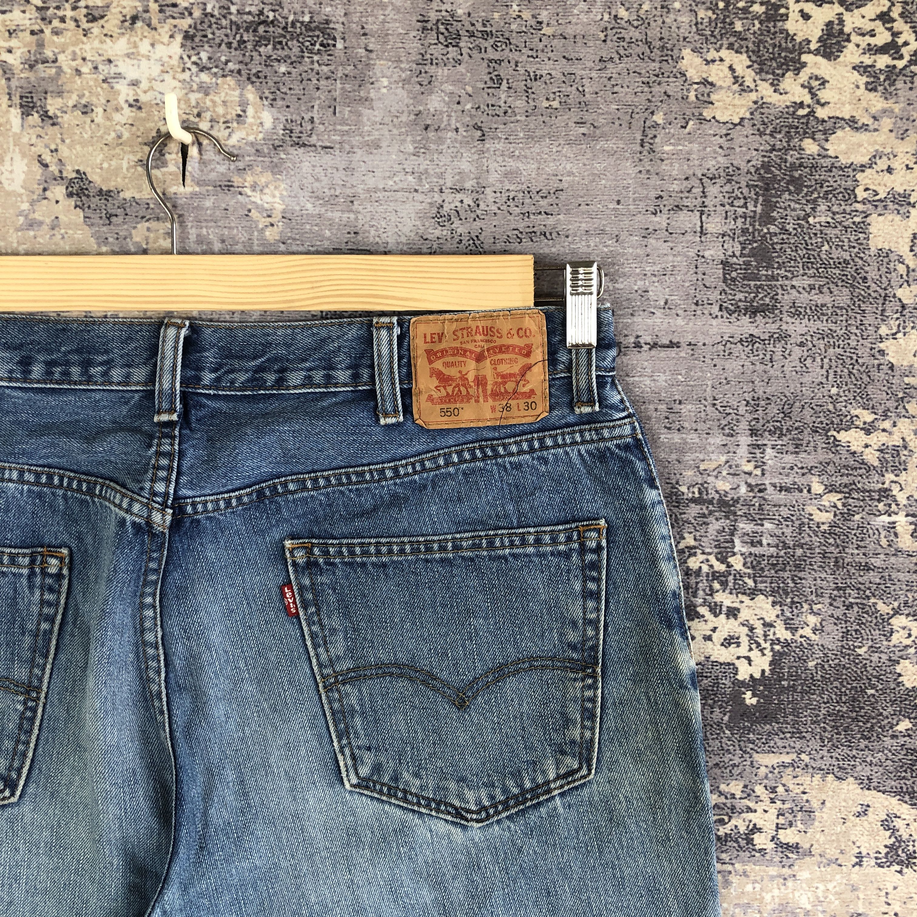 Levi's Vintage Y2K Levis 550 Baggy Jeans Levis Faded Loose Denim Size US 38 / EU 54 - 5 Thumbnail