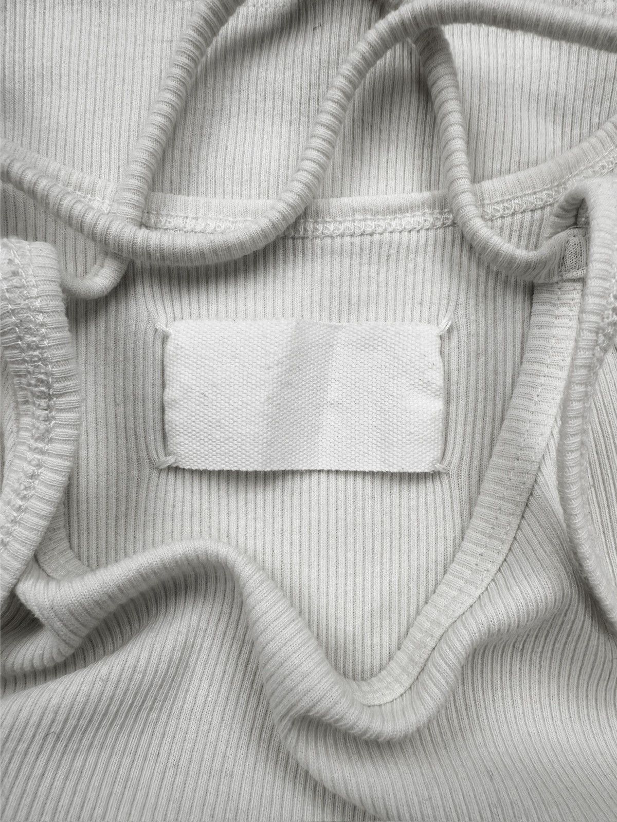 Maison Margiela AW02 Maison Margiela Quad-String White Ribbed Tank Top Size M / US 6-8 / IT 42-44 - 2 Thumbnail