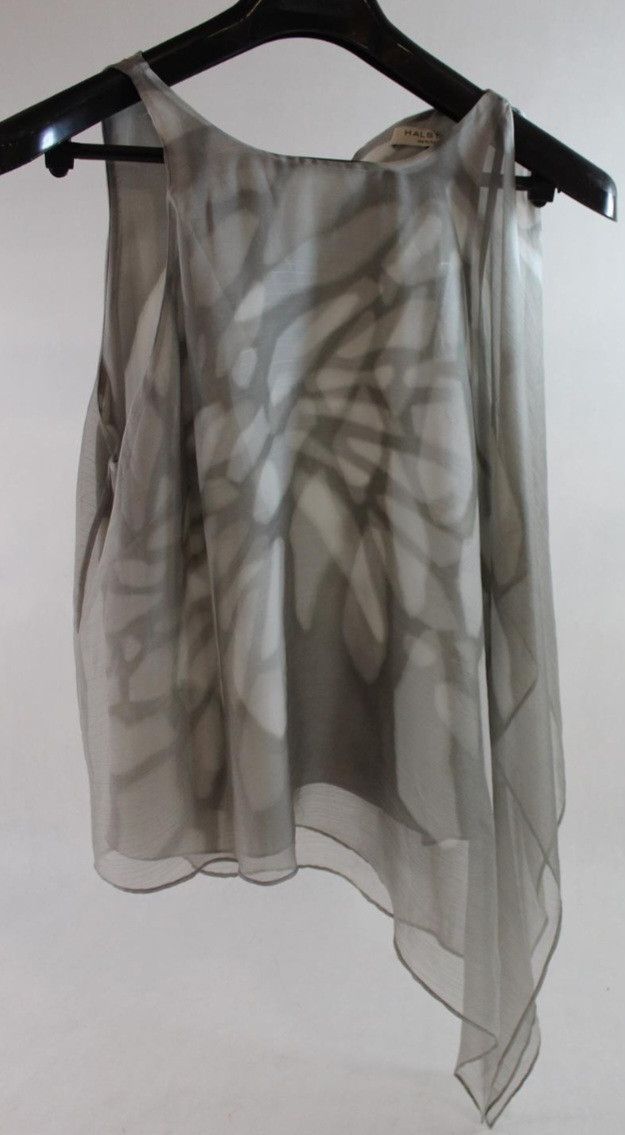 image of Halston Heritage Womens Shirt Size Large, Nwt, Price 225 Dollars in Light Stone