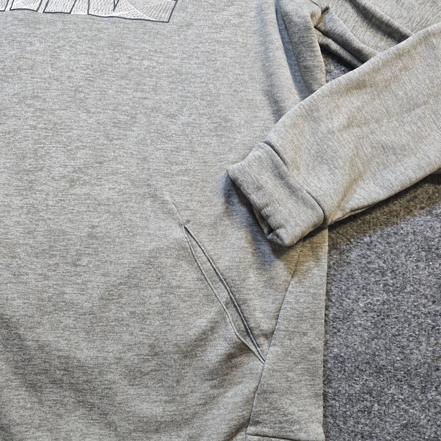 Nike Nike Sweatshirt Mens Hoodie Gray Logo Drifit Pockets Pullover Regular M Size US M / EU 48-50 / 2 - 5 Thumbnail