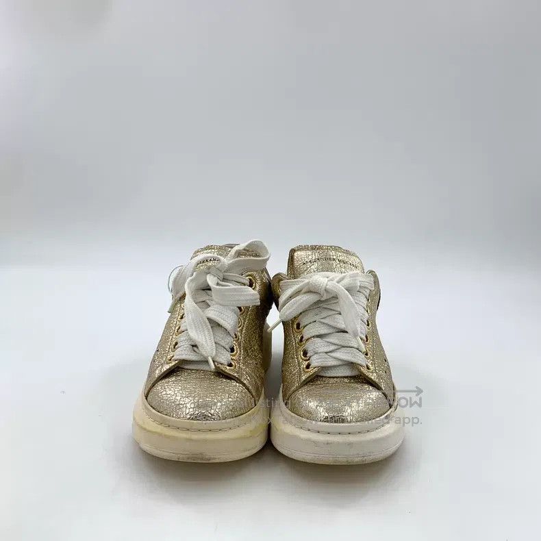 Alexander McQueen Alexander Mcqueen Golden lace-up thick-soled casual shoes Size US 5 / IT 35 - 3 Thumbnail