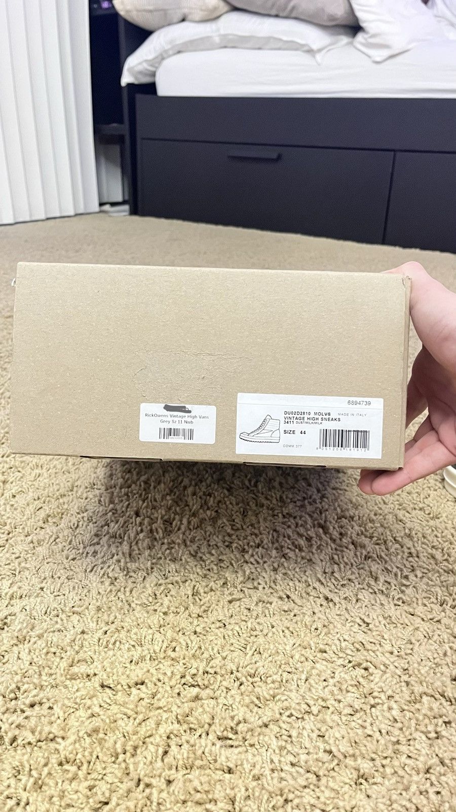 Rick Owens Drkshdw Rick owens drkshdw high top vans Size US 11 / EU 44 - 9 Thumbnail