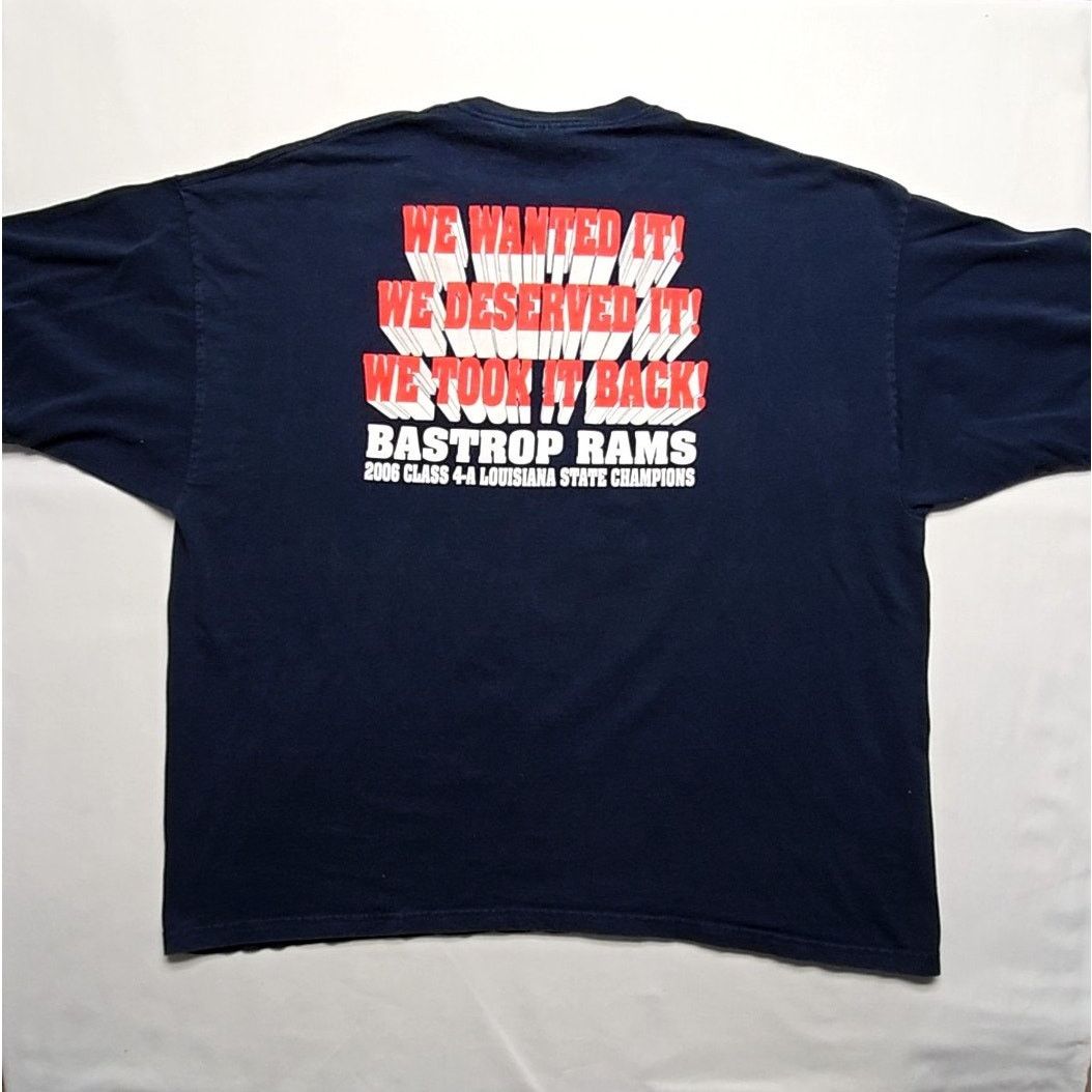 Gildan Bastrop Rams Football Louisiana State Champions Tee 3XL Size US XXL / EU 58 / 5 - 6 Thumbnail