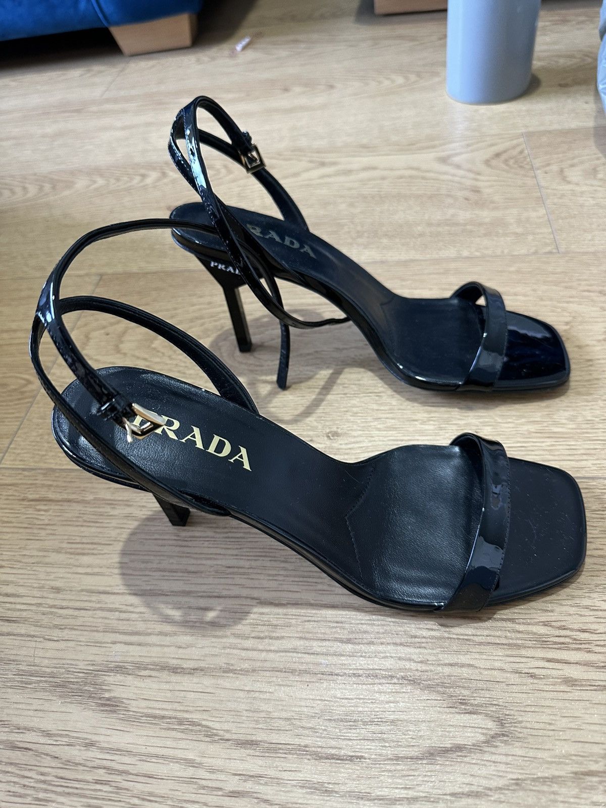 Prada Prada pantent leather 85mm sandal heels Size US 5.5 / IT 35.5 - 9 Thumbnail