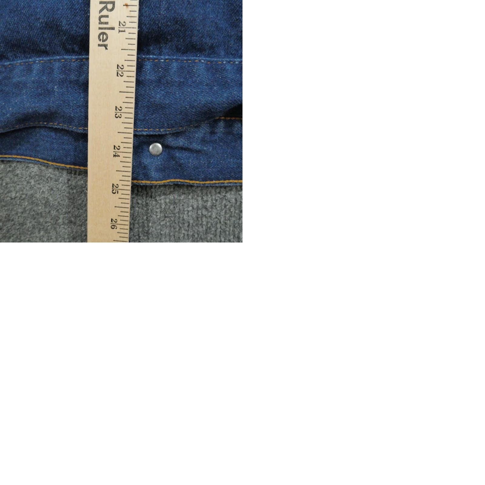 Vintage VINTAGE Big Smith Jacket Mens L Blue Denim Trucker Shirt Size US 33 - 9 Thumbnail