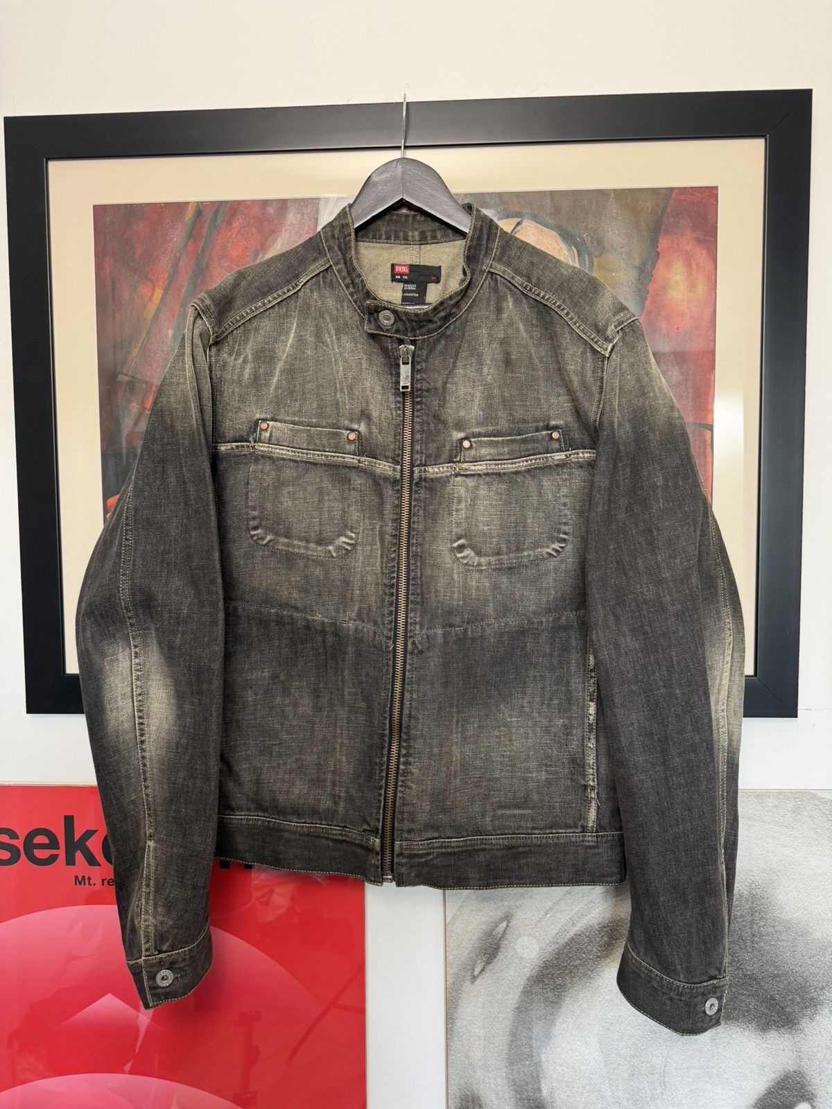 Vintage Y2k 00s Archive Diesel Trucker Jacket Denim Jeans