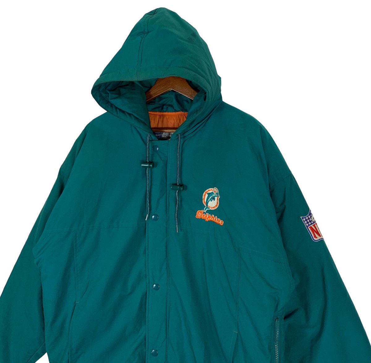 Starter × Vintage VINTAGE MIAMI DOLPHINS NFL STARTER BOMBER LIGHT JACKET Size US M / EU 48-50 / 2 - 3 Thumbnail