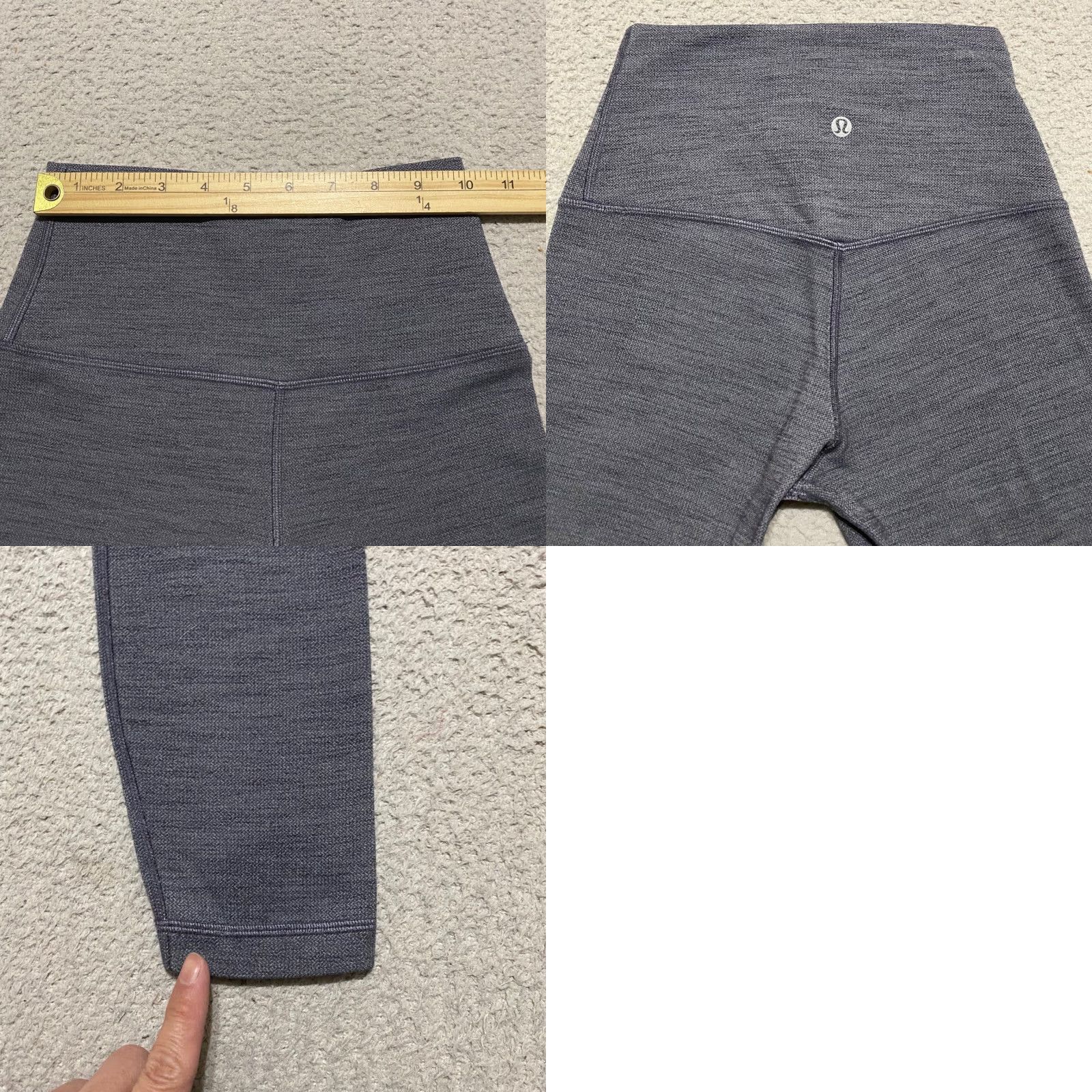 Lululemon Lululemon sz 4 Align Capri Leggings Heather Gray High Rise Skinny Womens Size 27" / US 4 / IT 40 - 8 Thumbnail