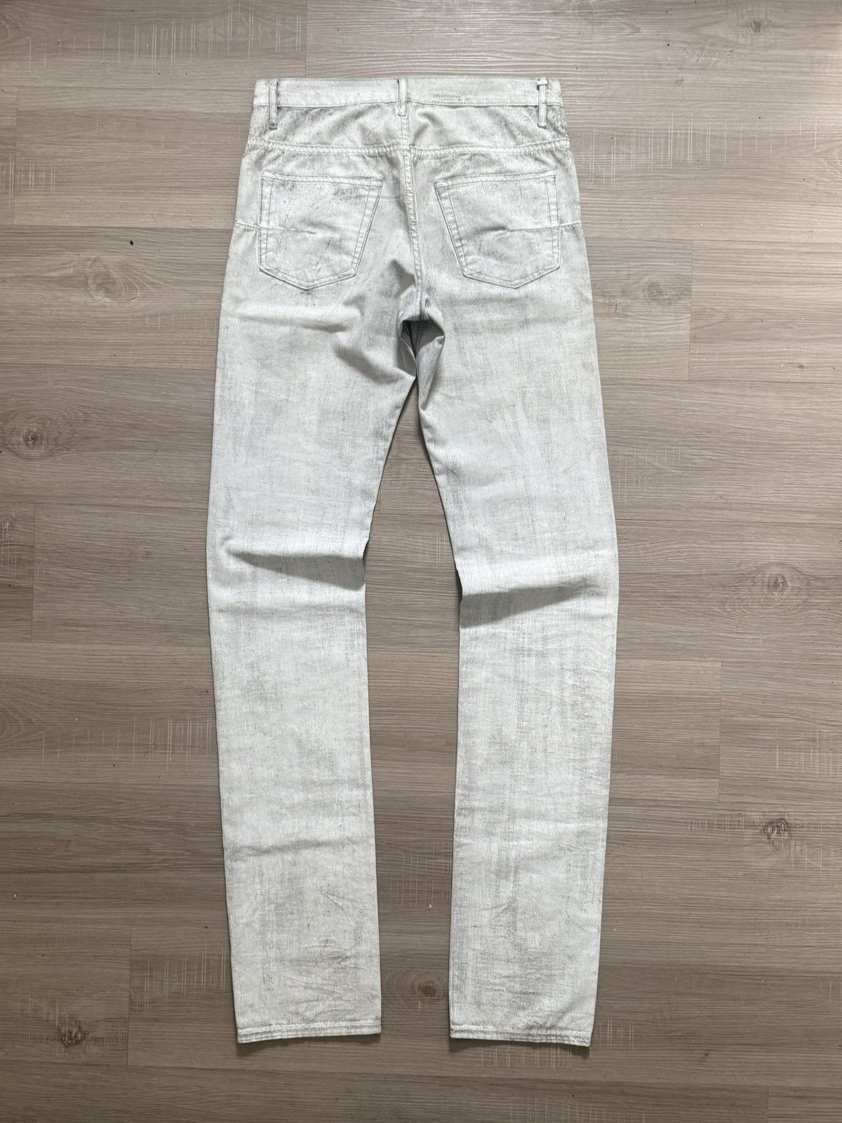 Dior SS 06 Dior Homme White Painted Denim Size US 30 / EU 46 - 2 Thumbnail