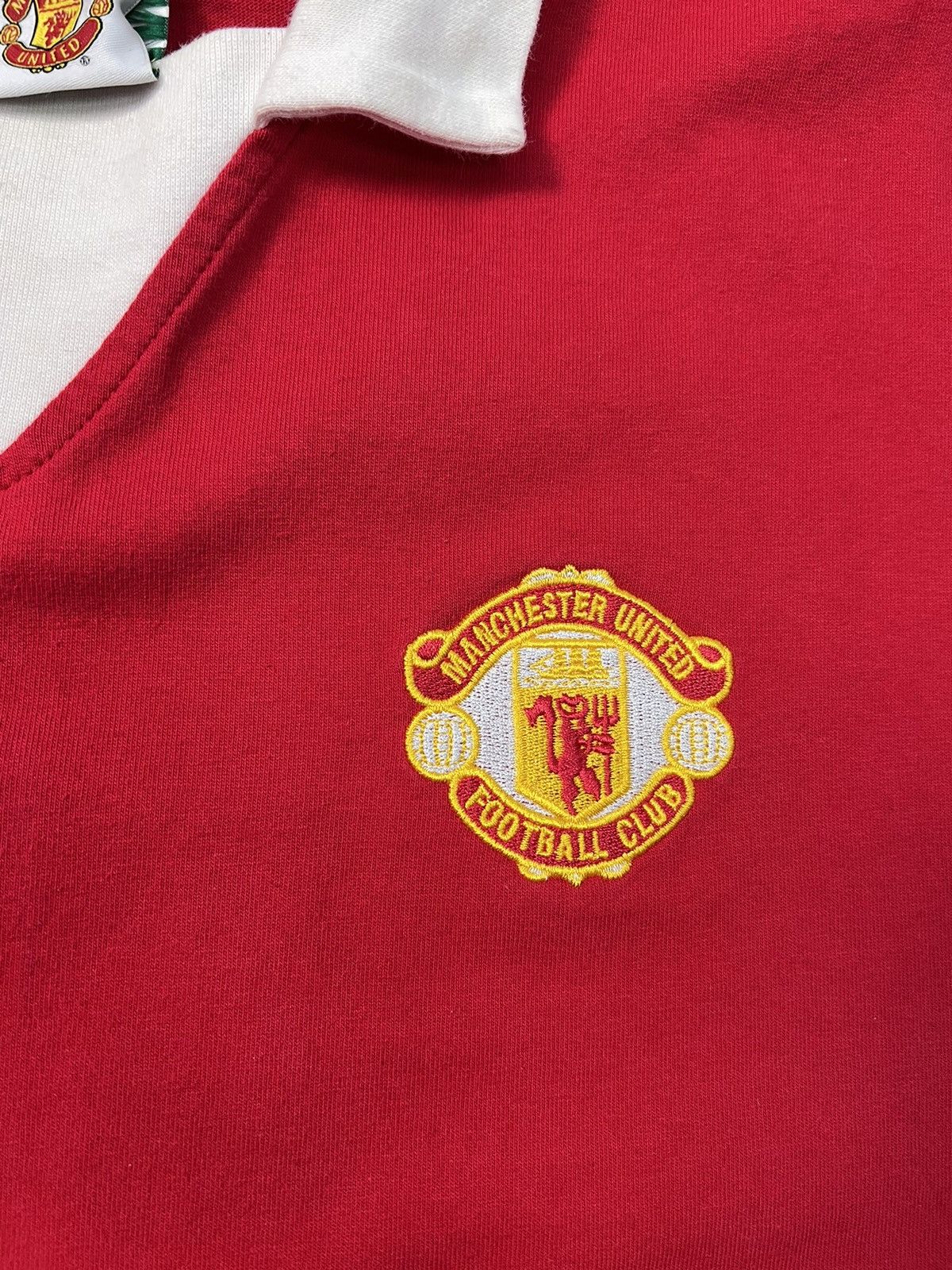 Vintage Manchester United score draw retro jersey 1977 Size US M / EU 48-50 / 2 - 4 Thumbnail