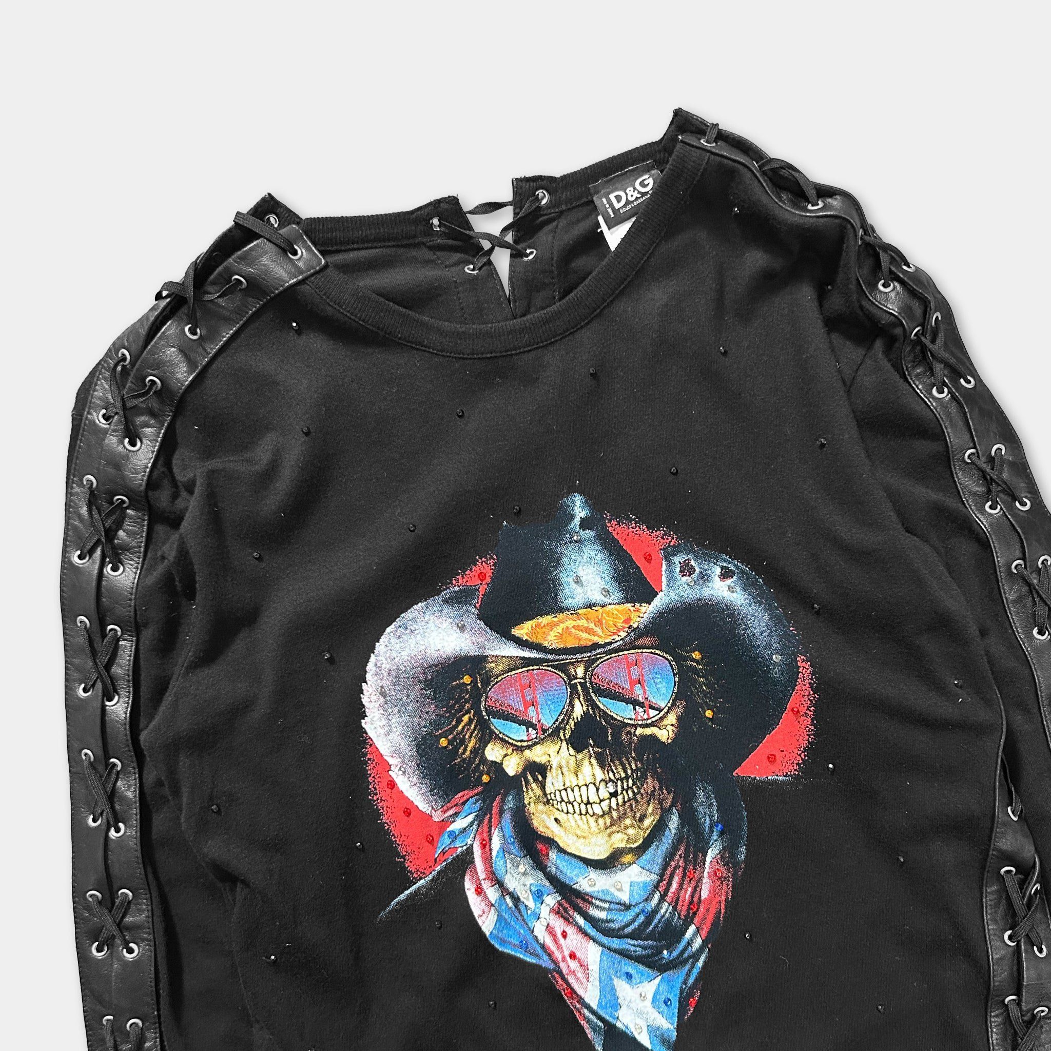 Dolce & Gabbana Dolce & Gabbana Bondage Leather Rhinestone Longsleeve Size S / US 4 / IT 40 - 2 Thumbnail