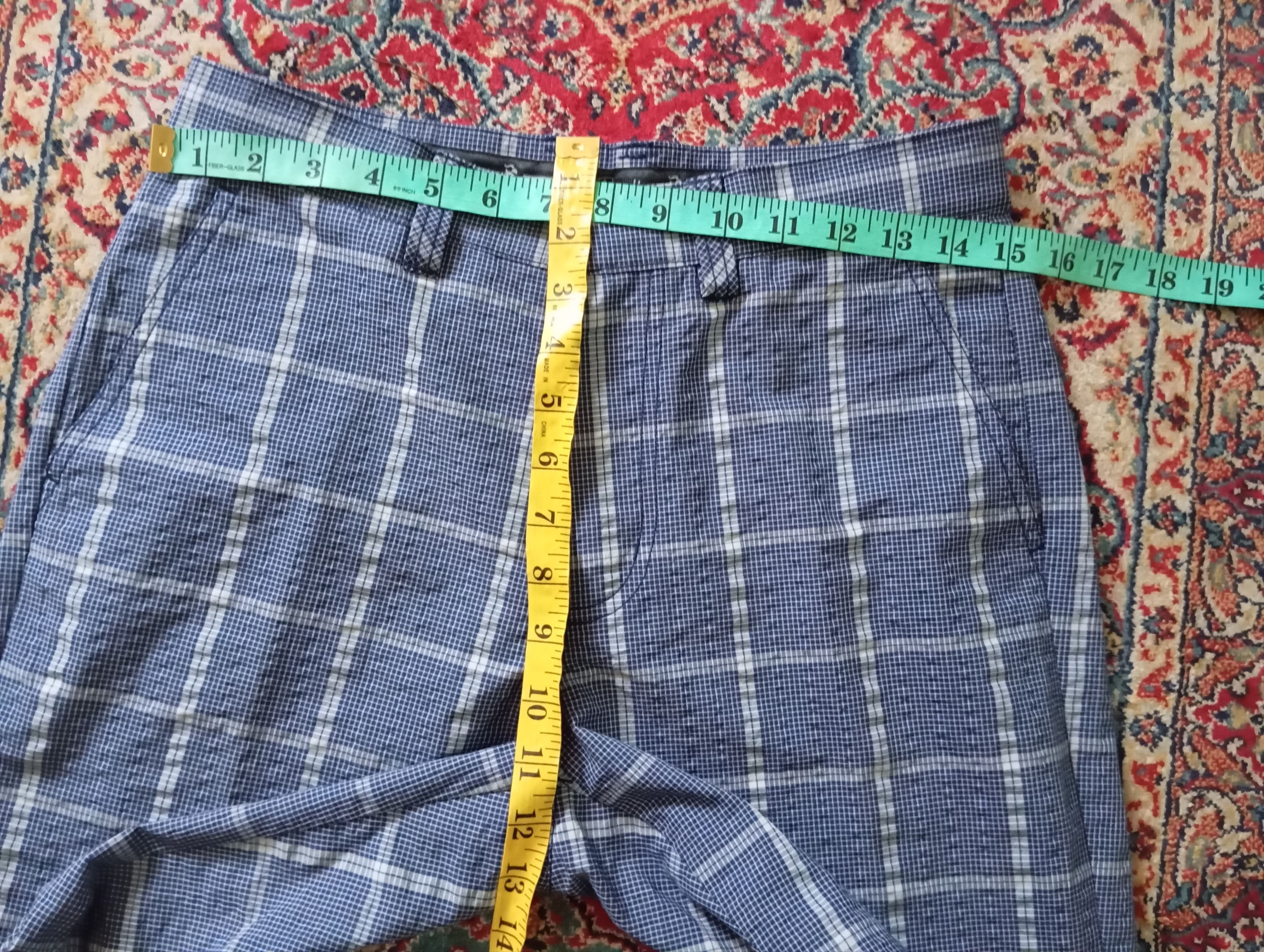 Paradise Paradiso 🦜Checkered Golf Pants 🏌️⛳ Size US 28 / EU 44 - 7 Thumbnail