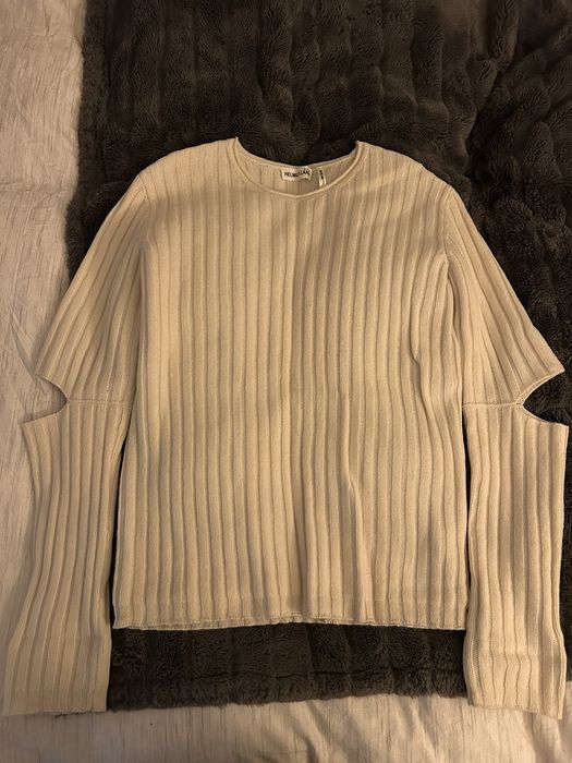 Helmut lang 2024 slashed elbow sweater