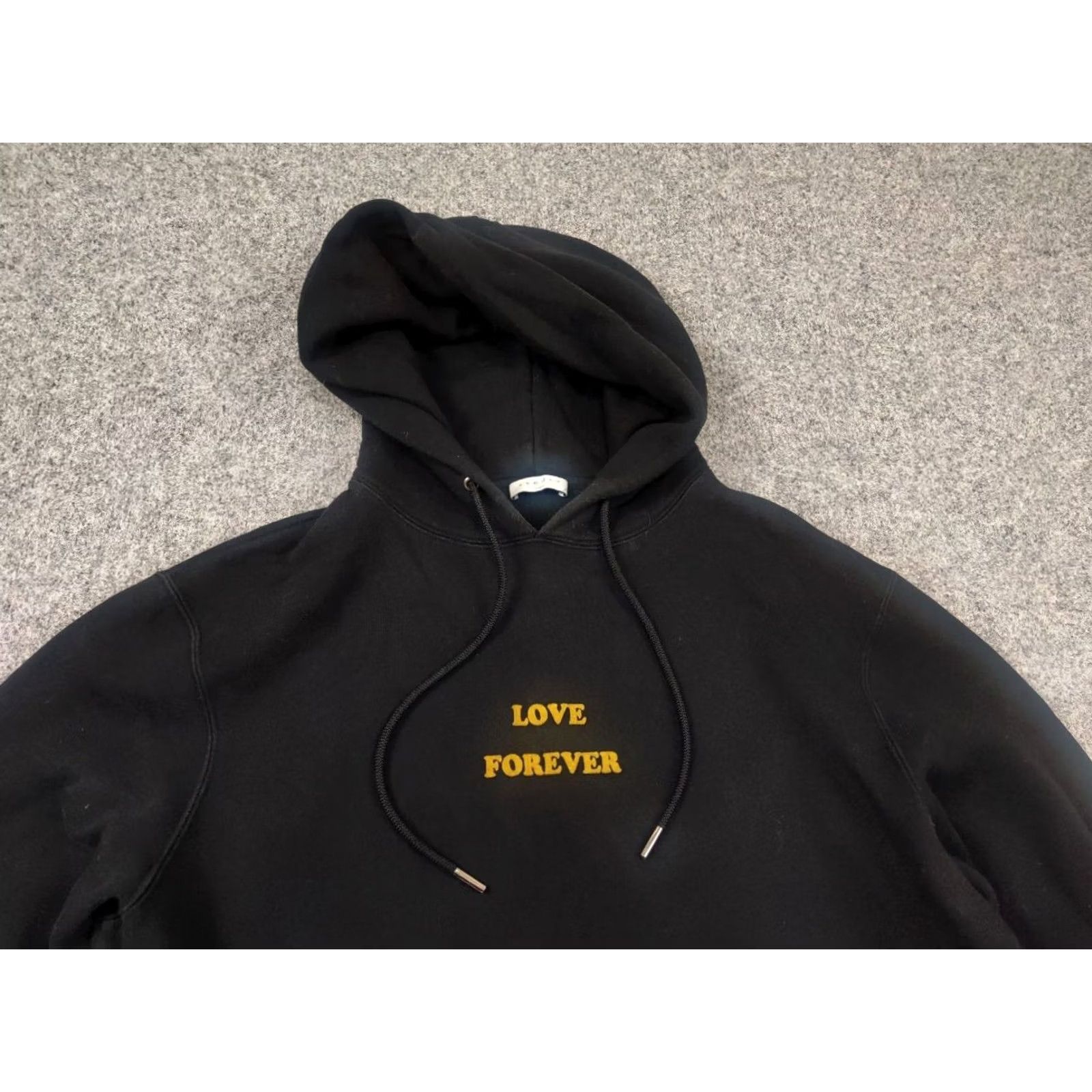 Sandro Sandro Paris Design Black Cotton Love Forever Logo Oversized Hoodie Shirt Mens L Black Logo Oversized Hoodie 2010s Paris Theme 90s? Size US L / EU 52-54 / 3 - 3 Thumbnail