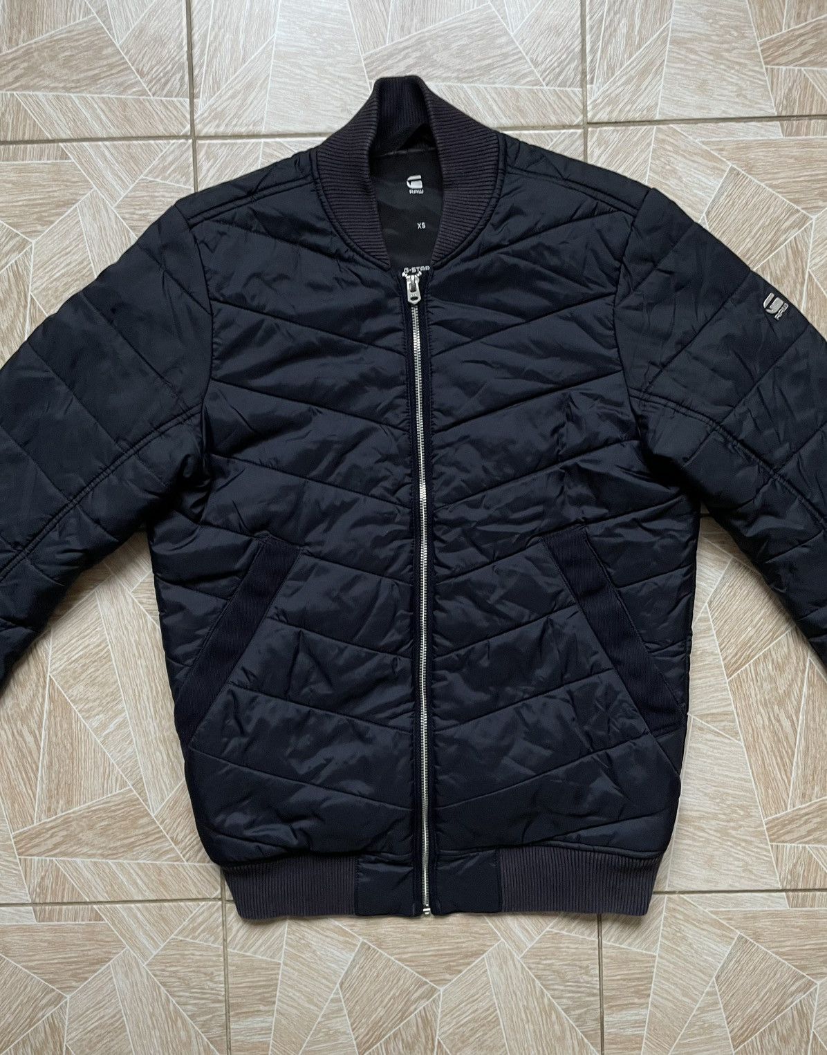 G-Star G Star Raw Denim Meefic Bomber Overshirt L/S XS Navy Jacket Size US XS / EU 42 / 0 - 2 Thumbnail