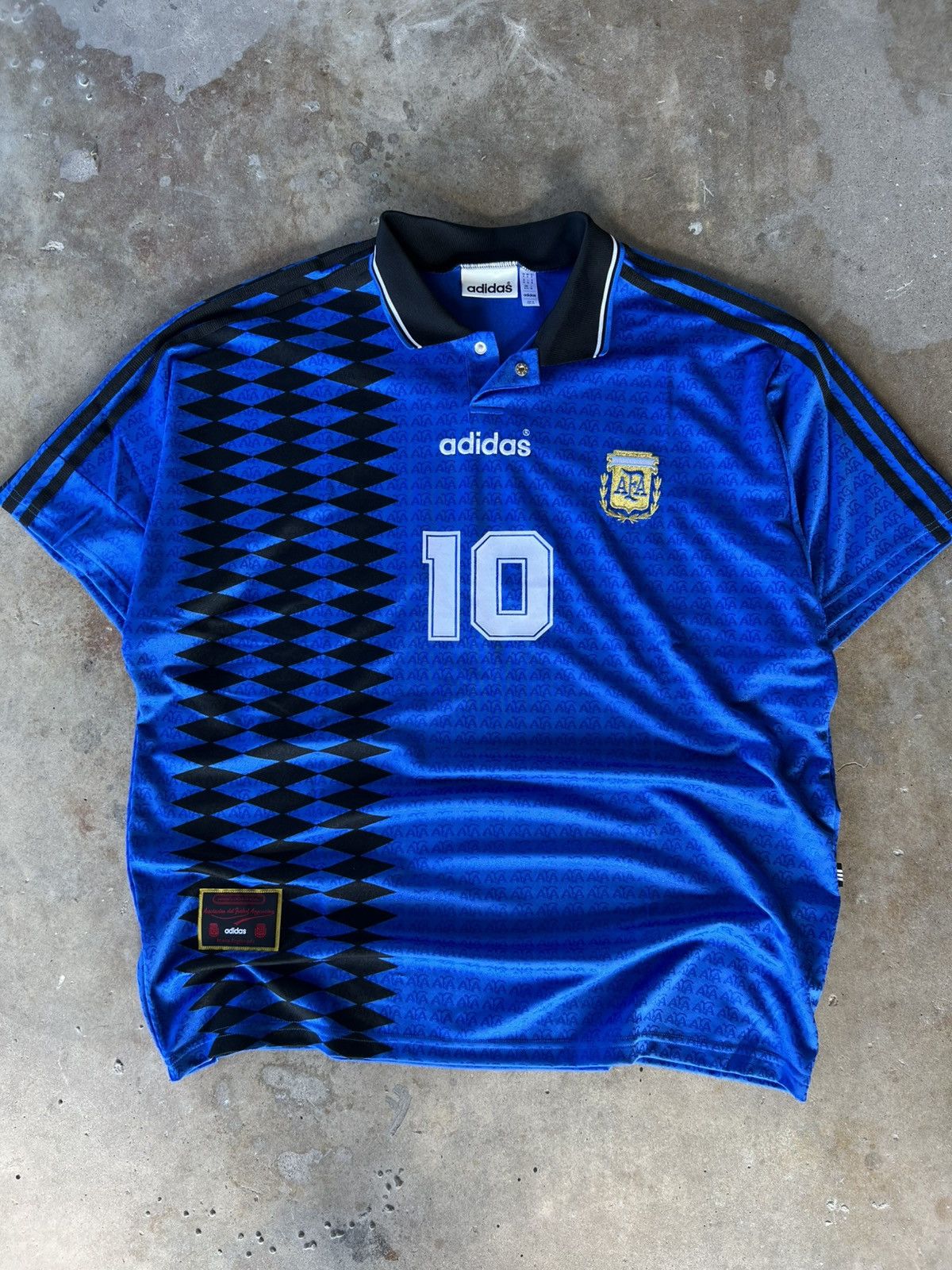 Vintage Vintage Adidas Argentina 🇦🇷 National Soccer Futbol Jersey Kit Size US XL / EU 56 / 4 - 3 Thumbnail