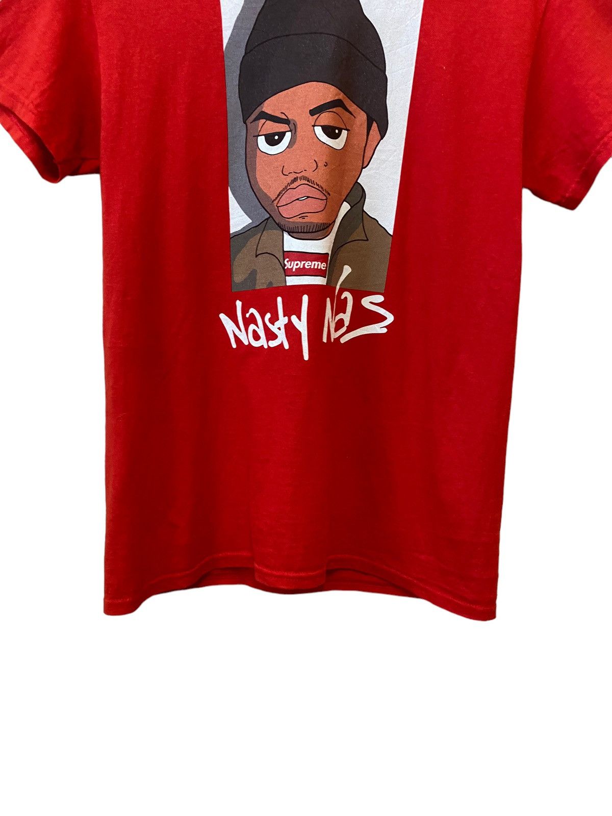 Hanes 💥 Rare Nasty Nas Photo Cartoon Mafia Tshirt Size US XS / EU 42 / 0 - 6 Thumbnail