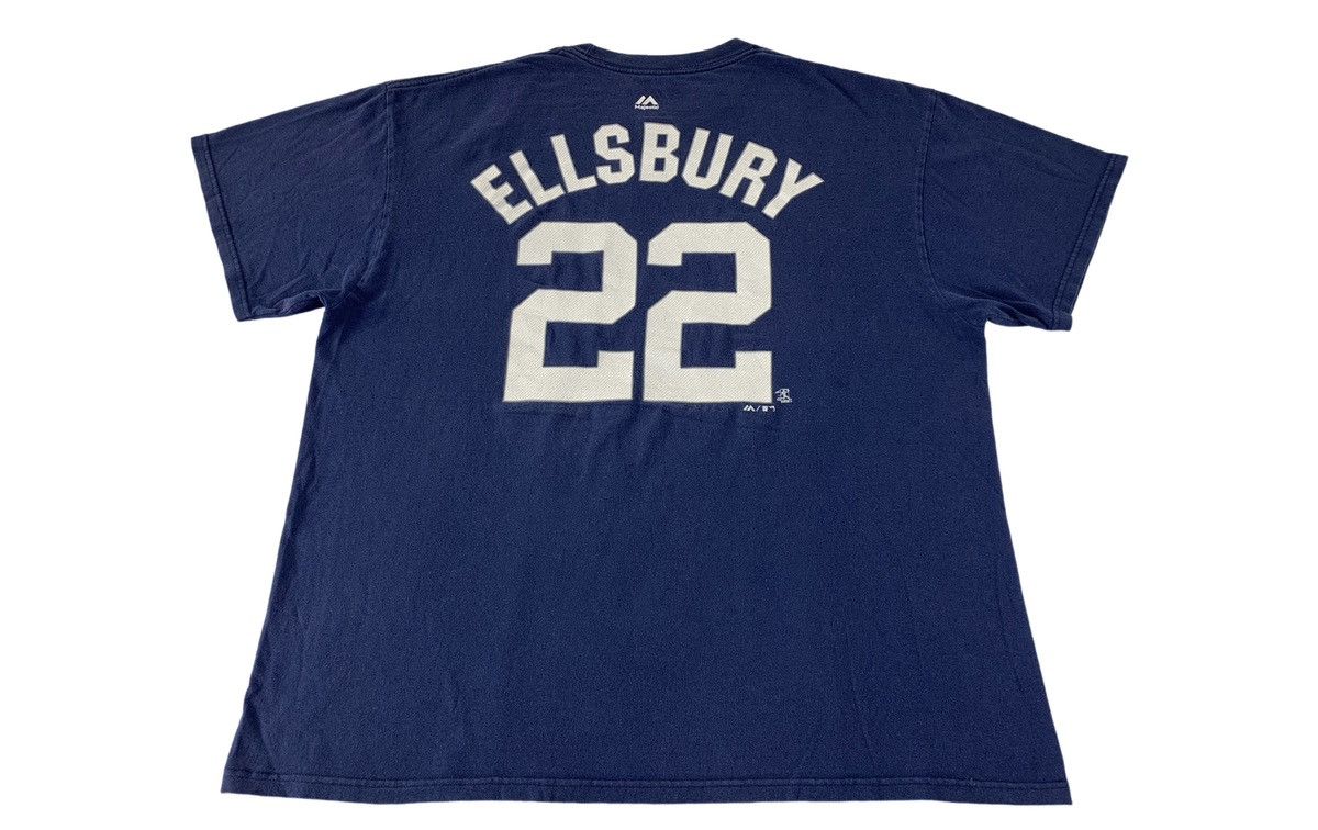 MLB Majestic MLB NY New York Yankees Ellsbury #22 Printed Tee Size US XL / EU 56 / 4 - 1 Thumbnail