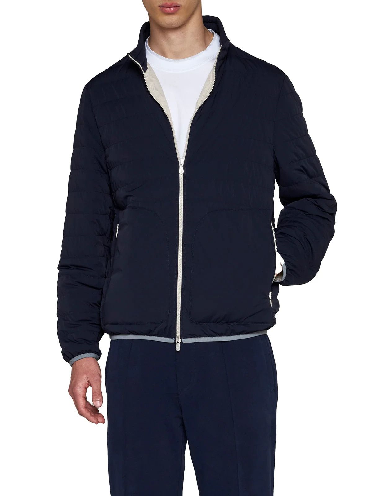 Brunello Cucinelli 0924 Wr Padded Jacket in Navy Size US XXL / EU 58 / 5 - 2 Thumbnail
