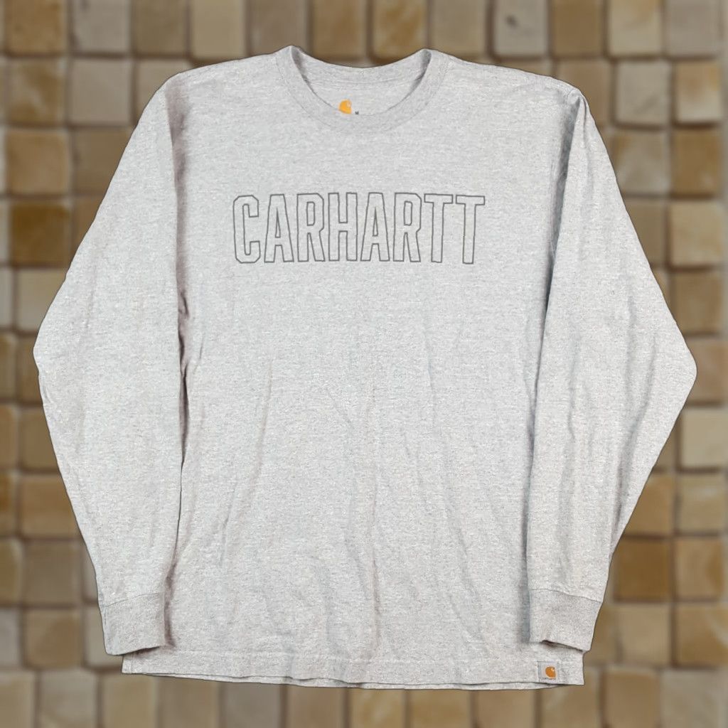 Carhartt Carhartt Spell Out Logo Long Sleeve Men's Size Medium Relaxed Workwear T Shirt Size US M / EU 48-50 / 2 - 1 Thumbnail